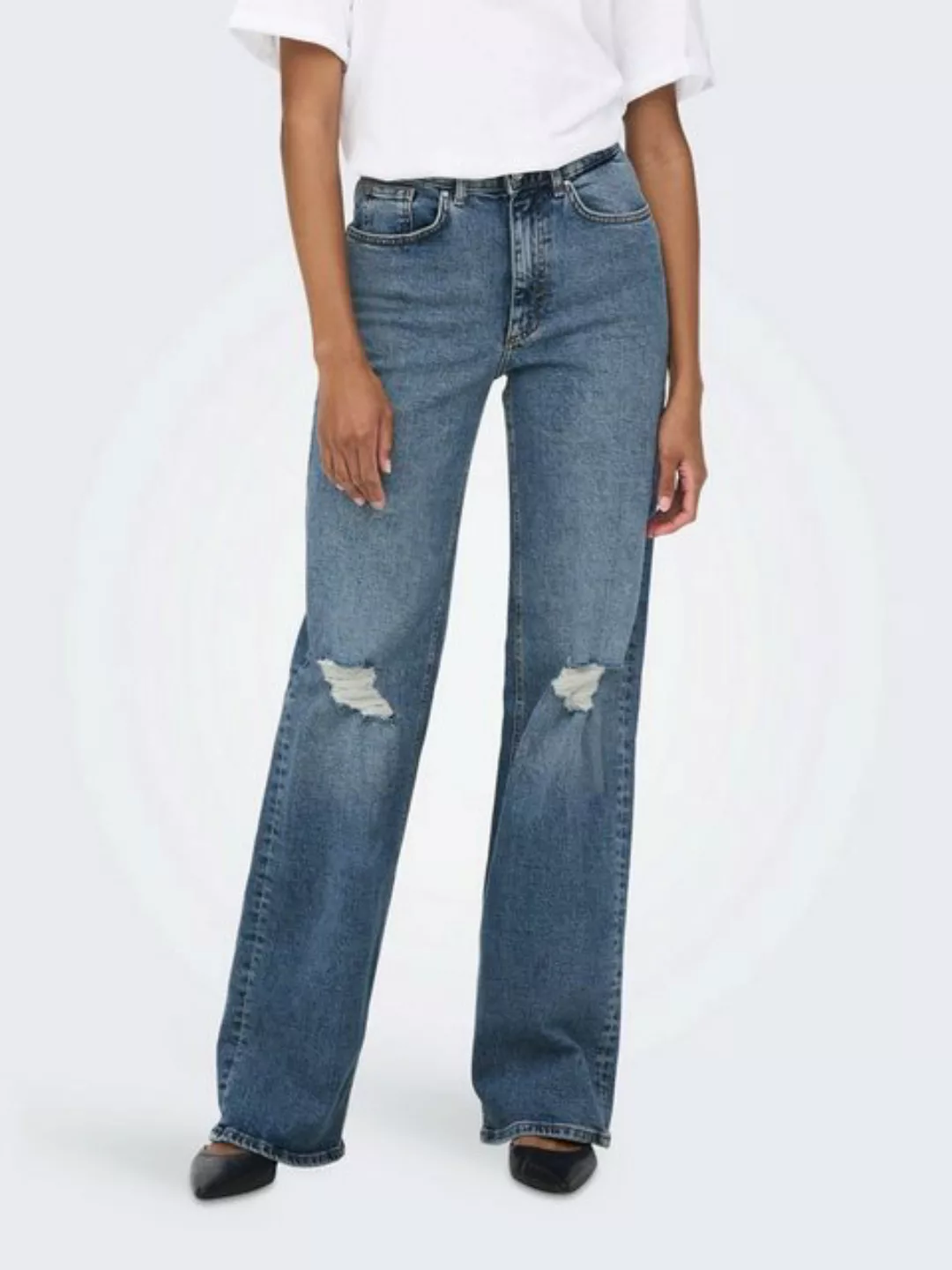 ONLY Schlagjeans Straight Leg Denim High Waist Schlag Jeans ONLJUICY 4302 i günstig online kaufen