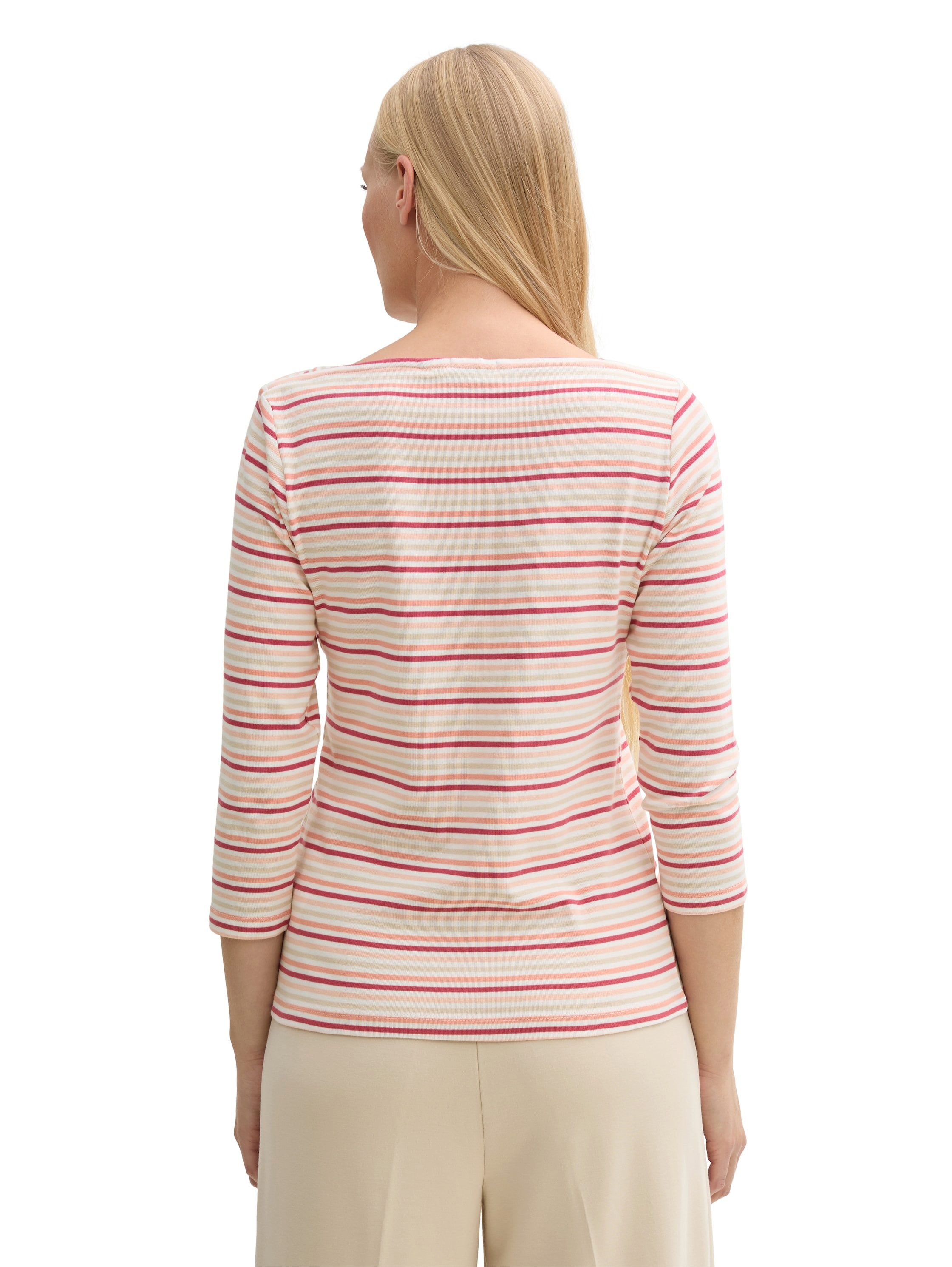 TOM TAILOR Langarmshirt, mit Herz Print günstig online kaufen