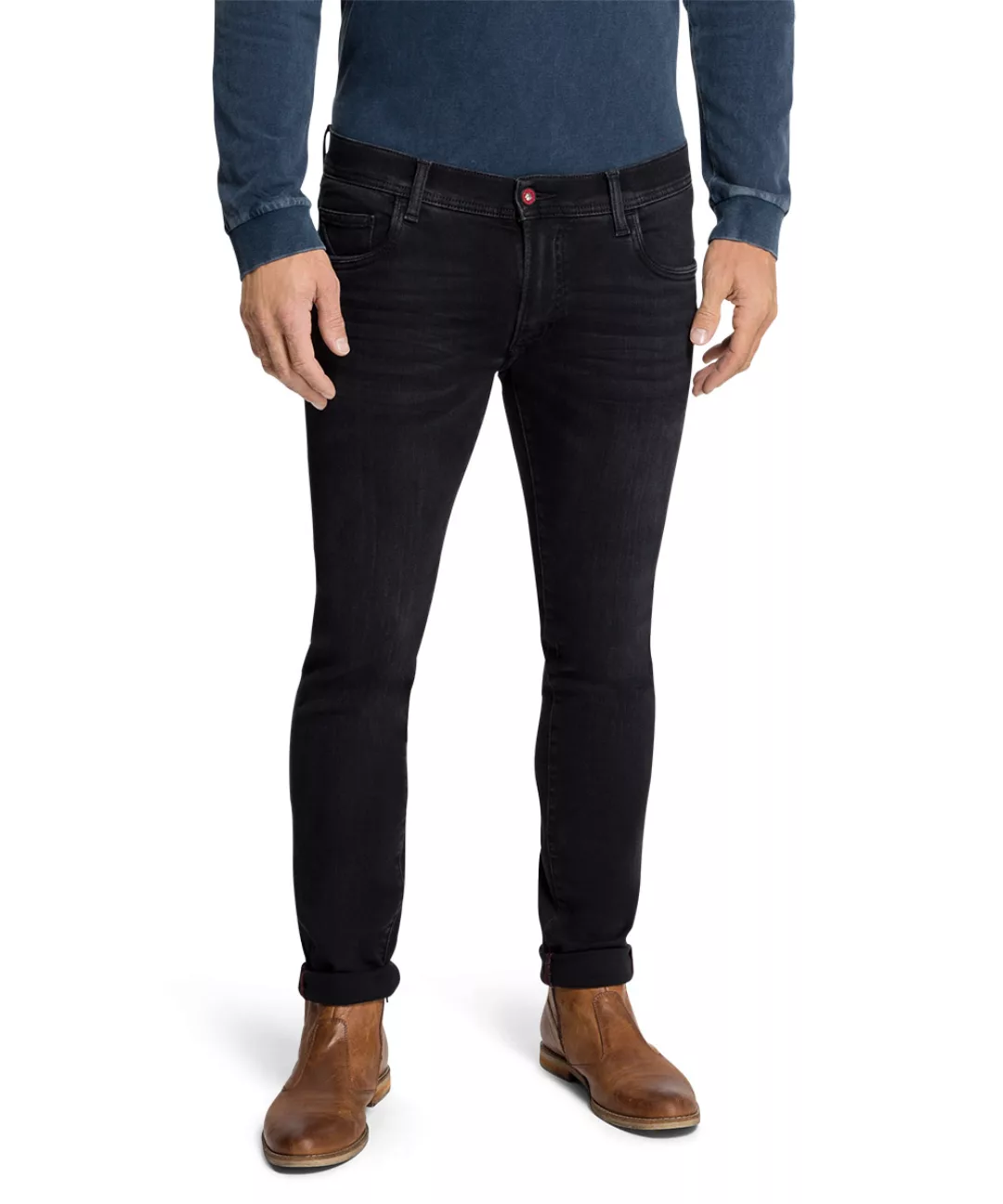 Pioneer Jeans Ryan Megaflex Regular Fit blue black extra lang günstig online kaufen