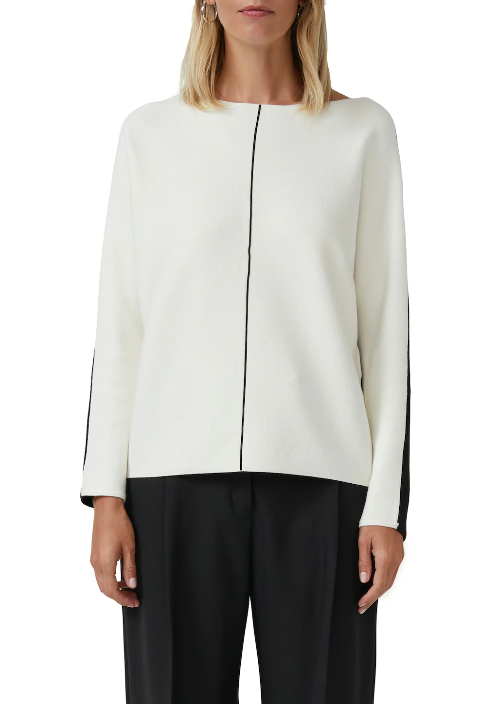 s.Oliver BLACK LABEL Strickpullover, mit Colour-Blocking günstig online kaufen