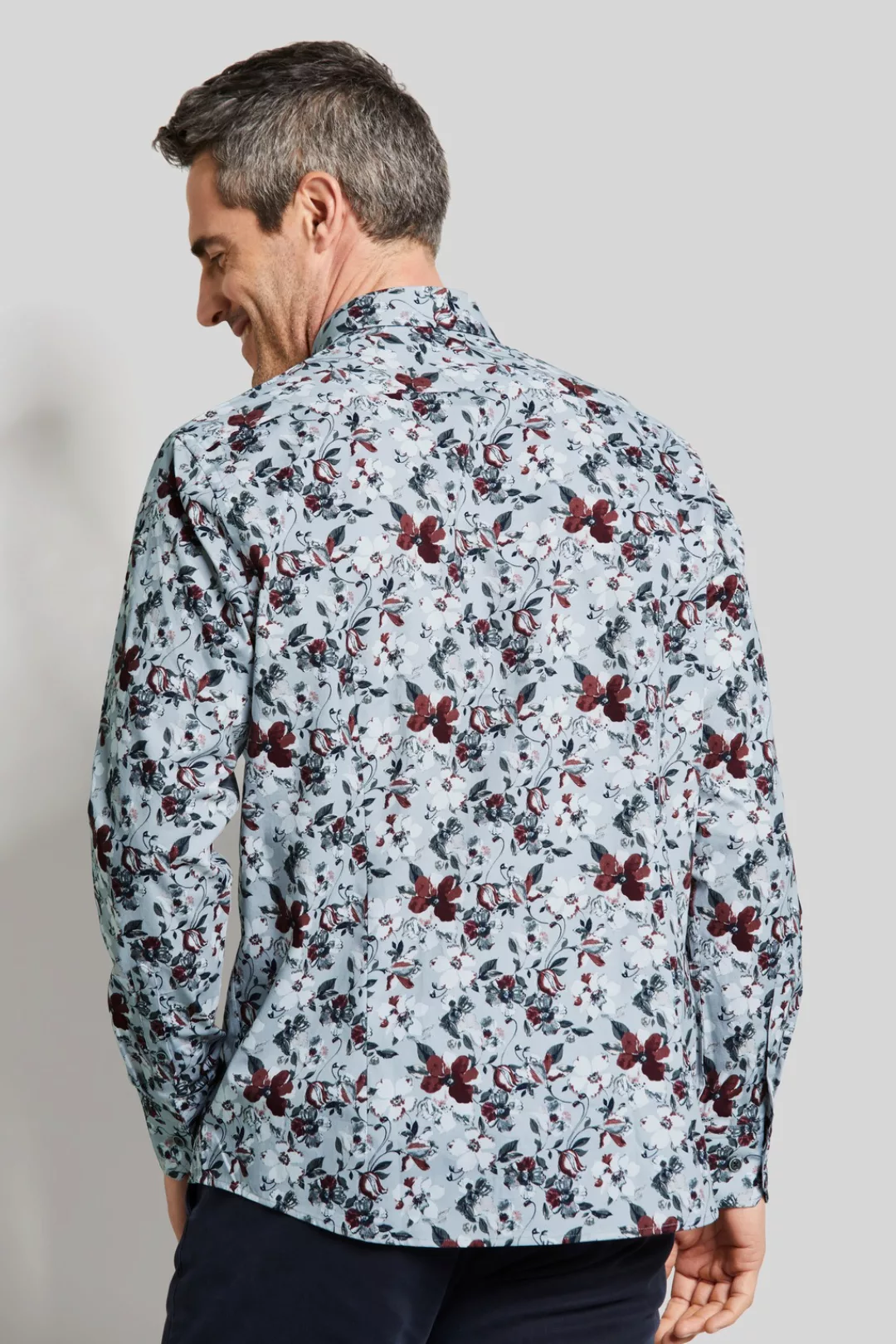 bugatti Langarmhemd, mit floralem Print günstig online kaufen