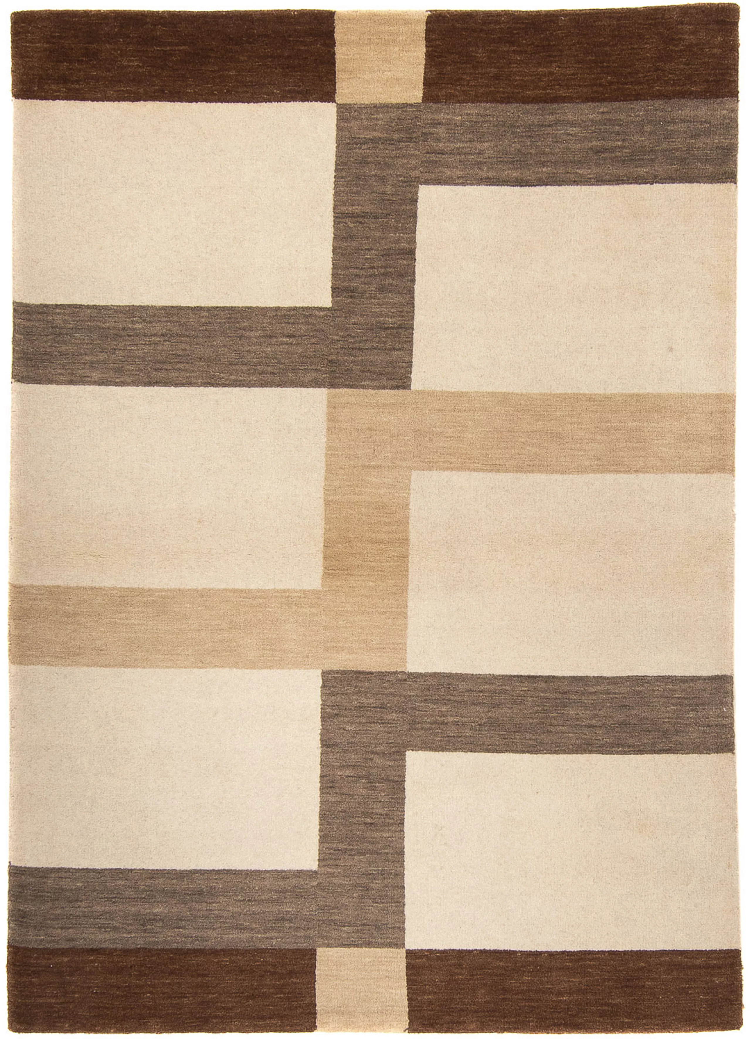 morgenland Wollteppich »Gabbeh - Loribaft Softy - 177 x 120 cm - beige«, re günstig online kaufen