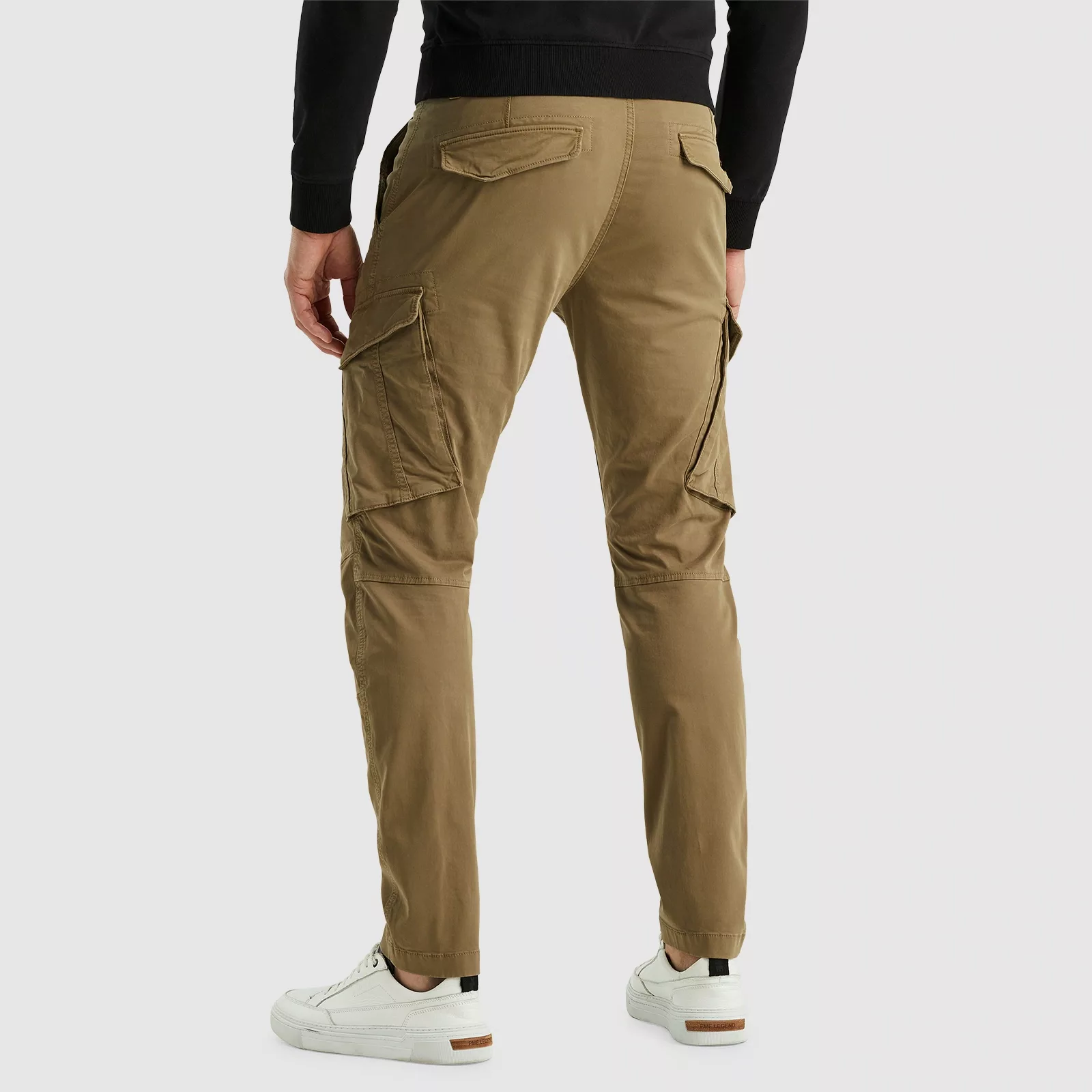 PME Legend Herren Cargohose NORDROP - Tapered Fit - Grau Beige Oliv günstig online kaufen