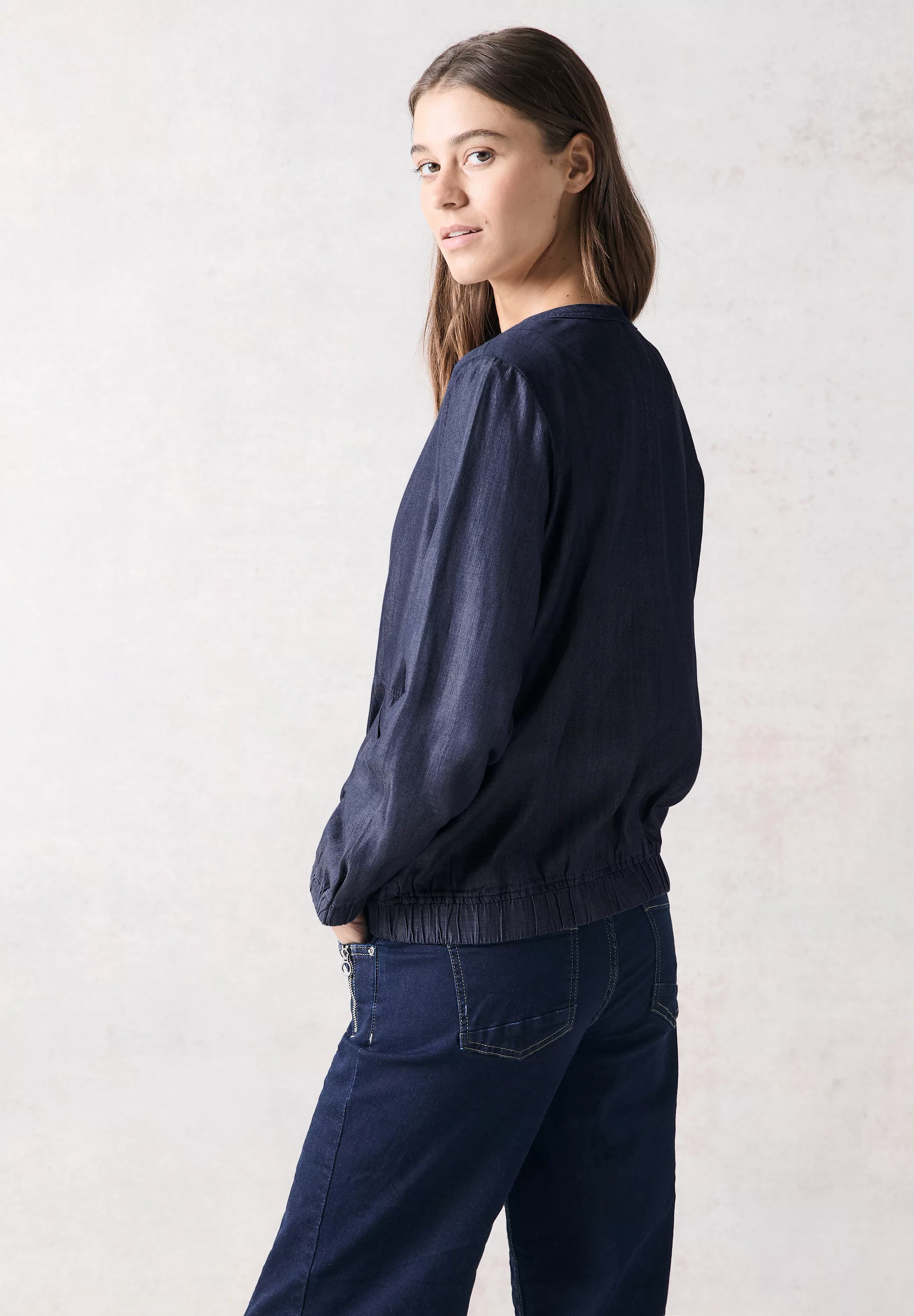 Cecil Blouson im Denim-Look günstig online kaufen