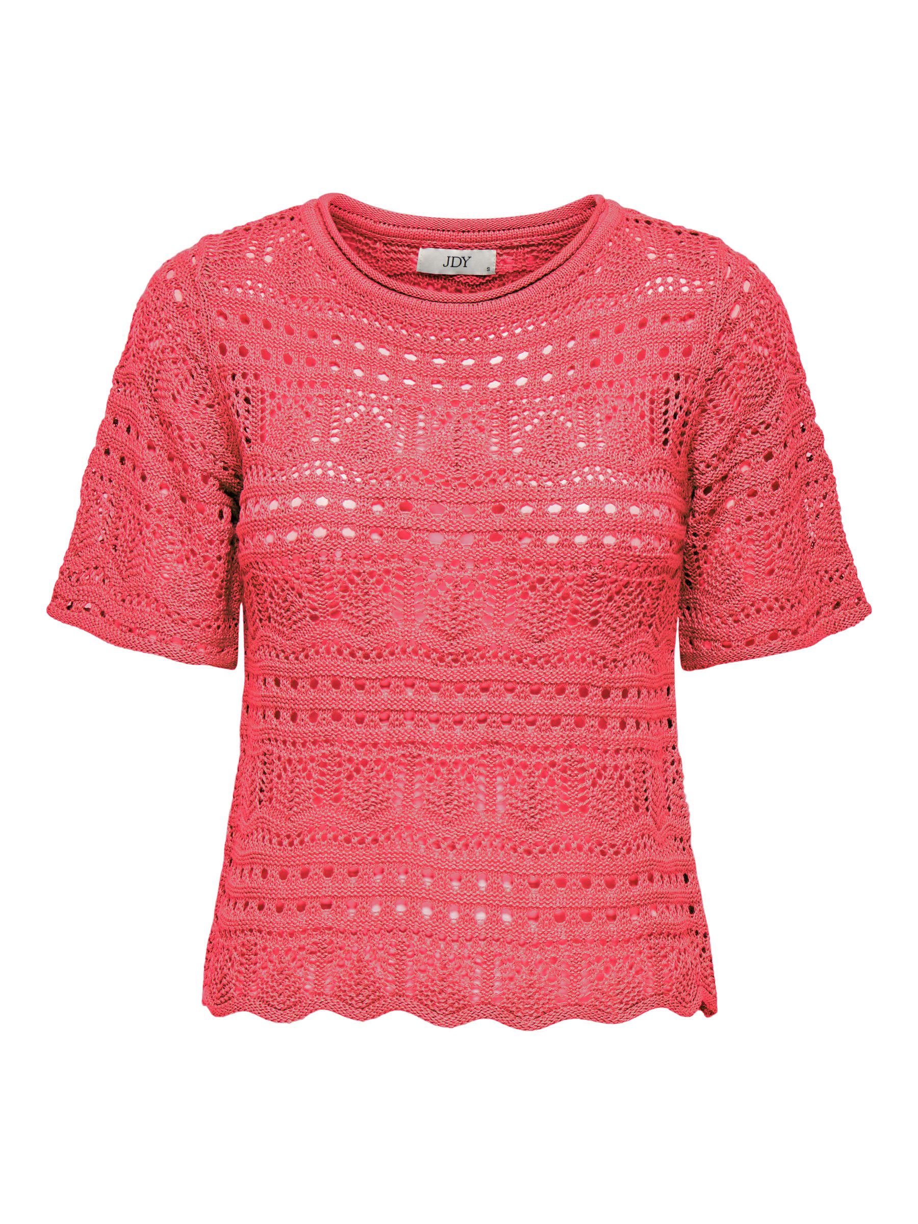 JACQUELINE de YONG T-Shirt Stilvolles Häkelmuster, günstig online kaufen