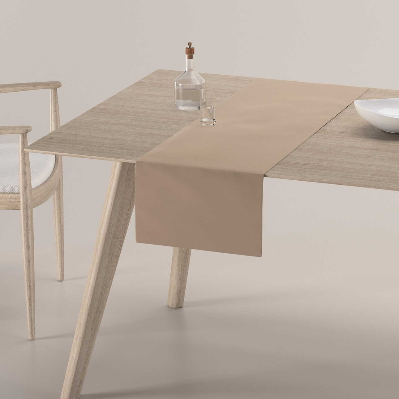 Tischläufer, beige, 40 x 130 cm, Velvet (704-35) günstig online kaufen