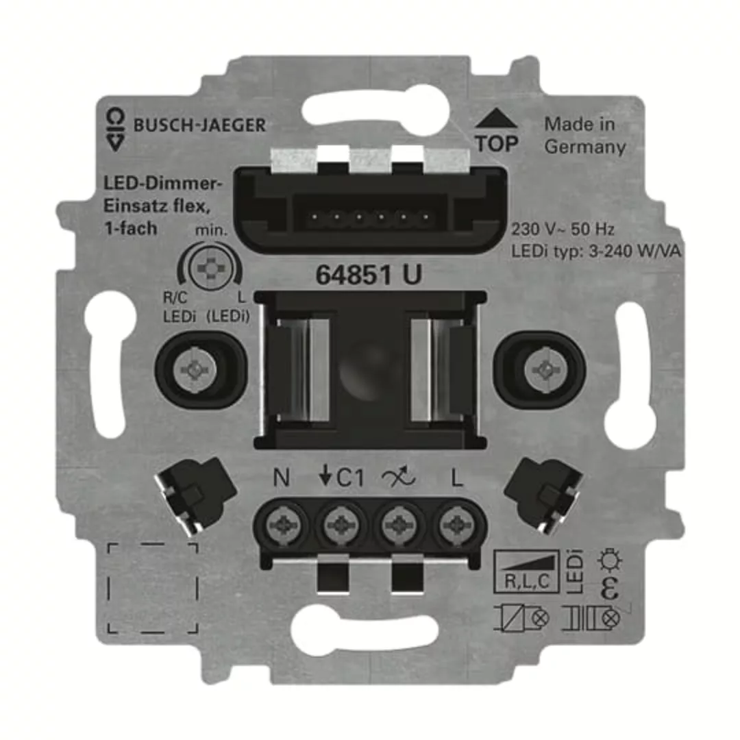 Busch-Jaeger LED-Tastdimmer-Einsatz flex 64851 U - 2CKA006500A0012 günstig online kaufen