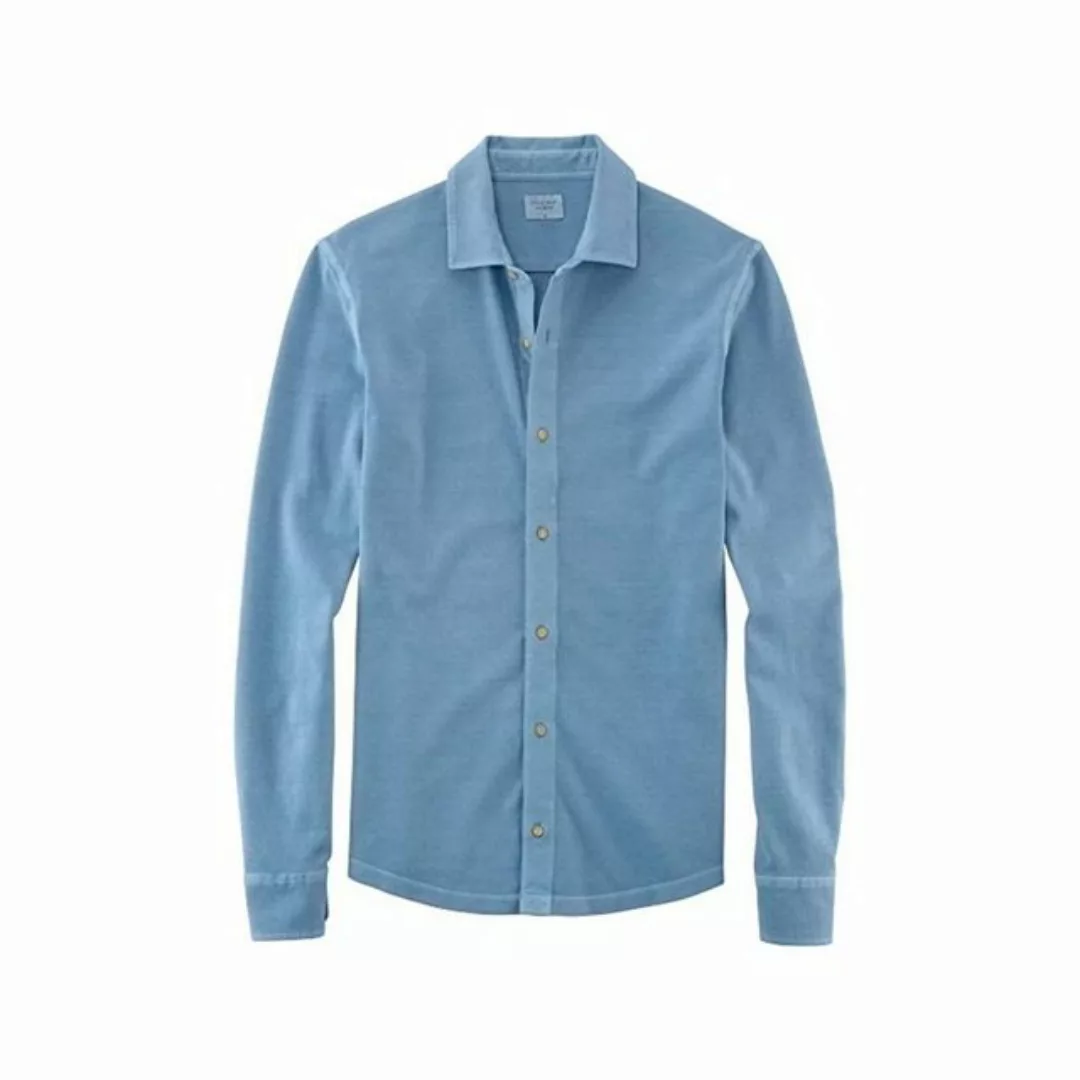 OLYMP Rundhalsshirt blau regular fit (1-tlg) günstig online kaufen