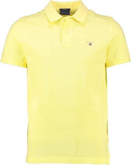 Gant Poloshirt GANT Polo-Shirt gelb Original Rugger günstig online kaufen