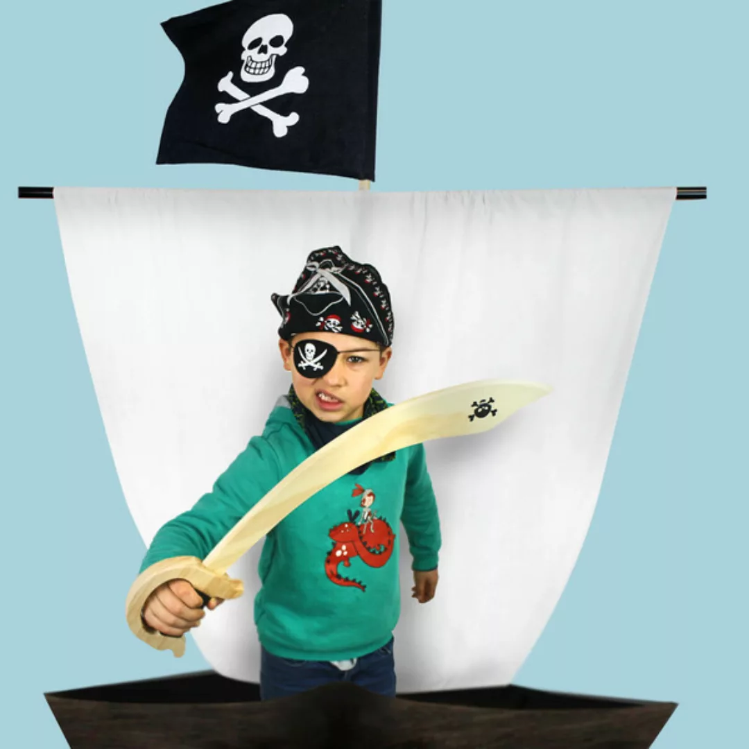 Piratensäbel Mit Totenkopf , Holzspielzeug günstig online kaufen