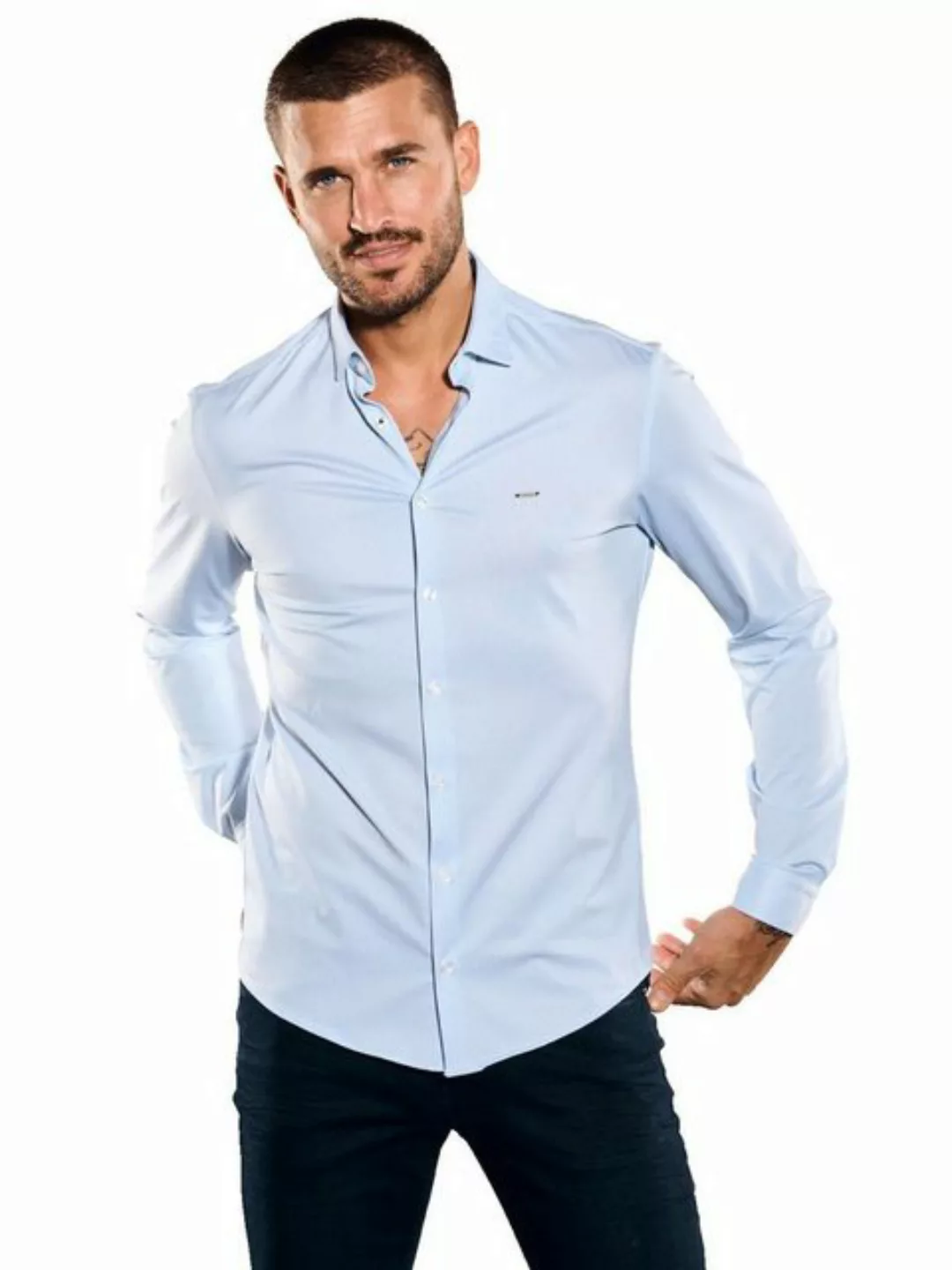 emilio adani Langarmhemd Langarm-Hemd slim fit günstig online kaufen