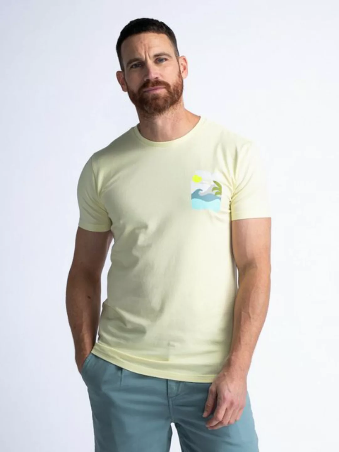 Petrol Industries T-Shirt T-Shirt mit Rückenaufdruck Tropicale günstig online kaufen