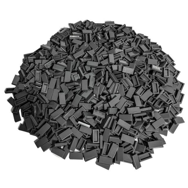LEGO® Spielbausteine LEGO® 1x2 Fliesen Dunkelgrau - 3069b NEU! Menge 50x, ( günstig online kaufen