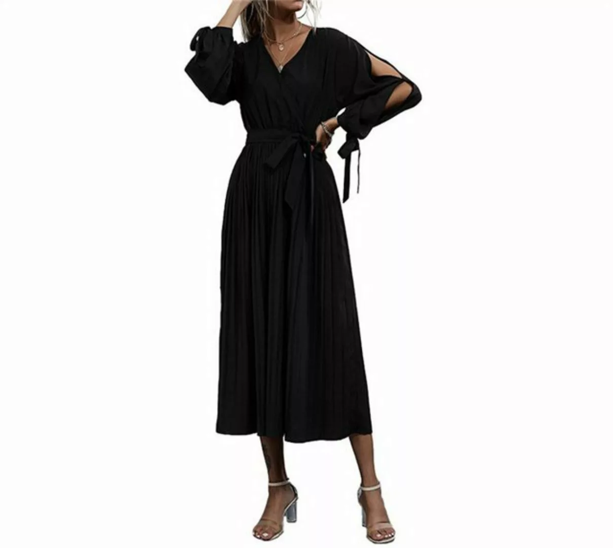 AFAZ New Trading UG Abendkleid Damen Elegant Cocktailkleid Plissee Midiklei günstig online kaufen