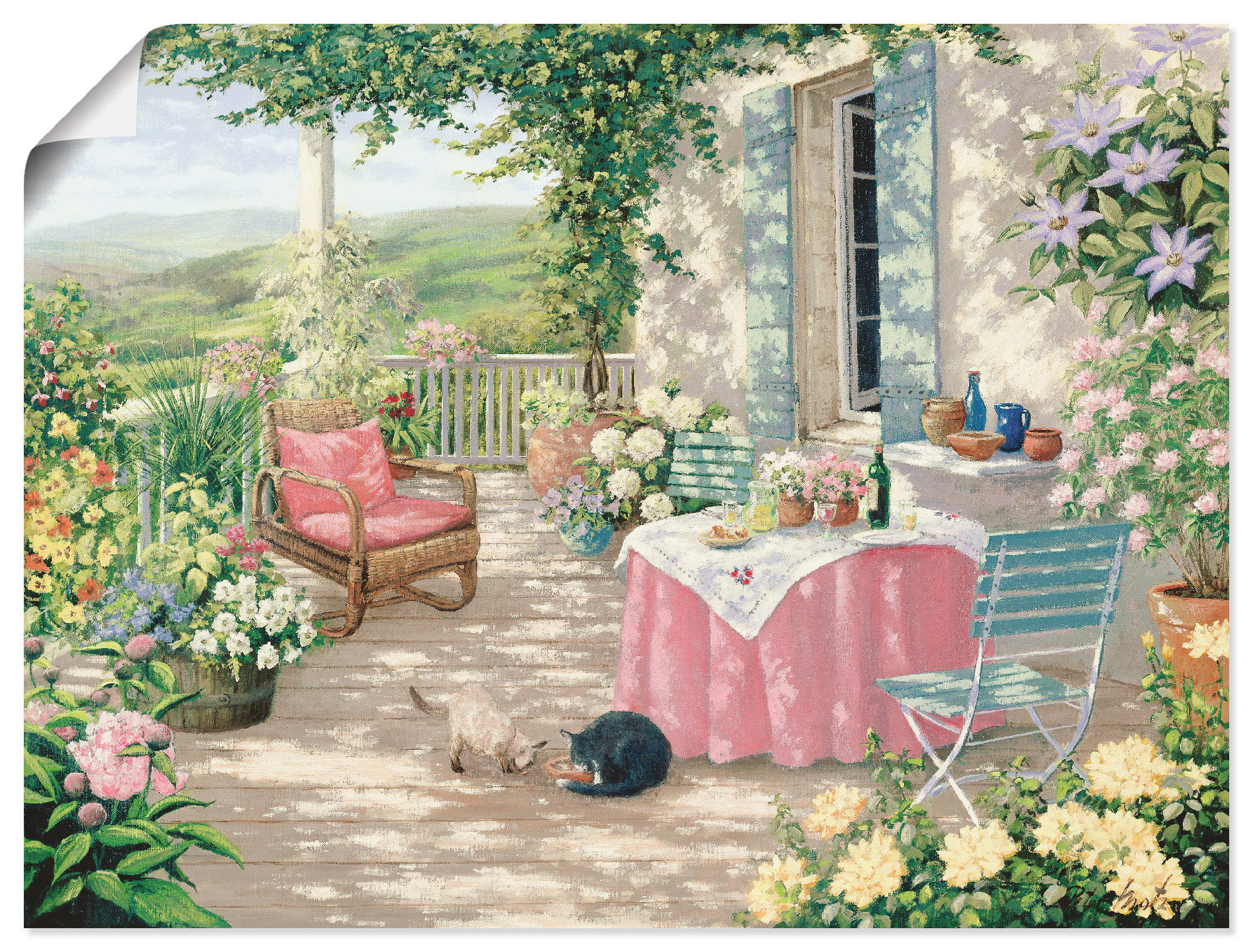 Artland Wandbild "Brunch", Garten, (1 St.), als Leinwandbild, Poster in ver günstig online kaufen