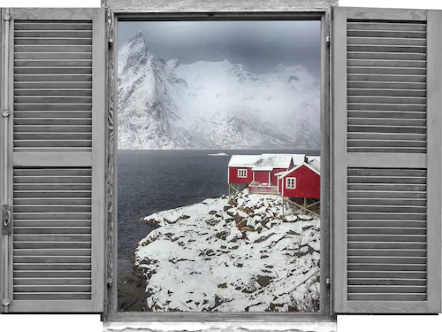 queence Wandtattoo "Norwegen Winter", (1 St.) günstig online kaufen