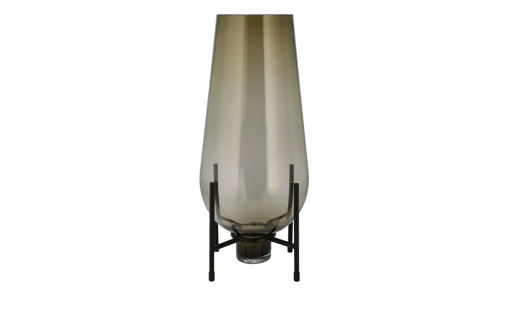 Peill+Putzler Vase mit Metallgestell - braun - Metall, Glas - 42 cm - Scont günstig online kaufen