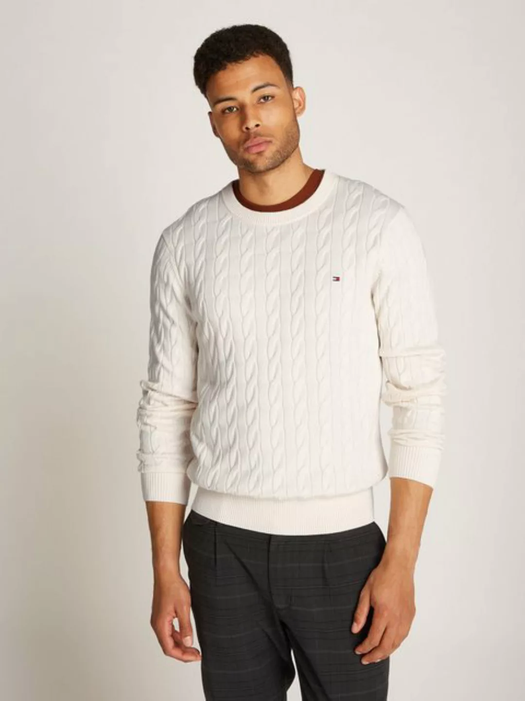 Tommy Hilfiger Strickpullover CLASSIC CABLE CREW NECK günstig online kaufen