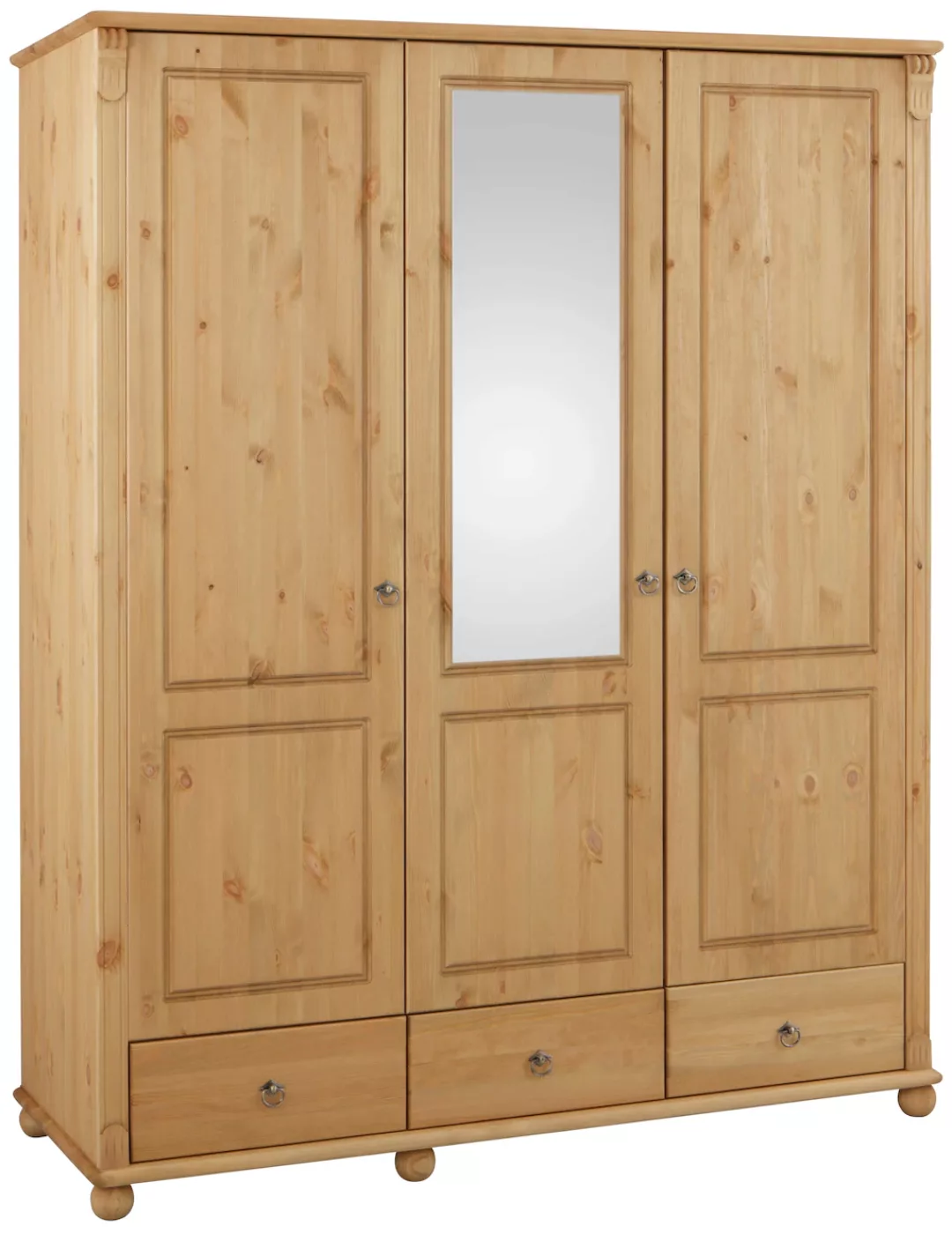 Home affaire Kleiderschrank "Tessin", Breite 152 cm, Kiefer massiv, mit Spi günstig online kaufen