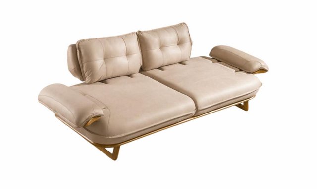 Xlmoebel 3-Sitzer Stilvolles Beige-Sofa Designer Dreisitzer Wohnzimmer 3-Si günstig online kaufen