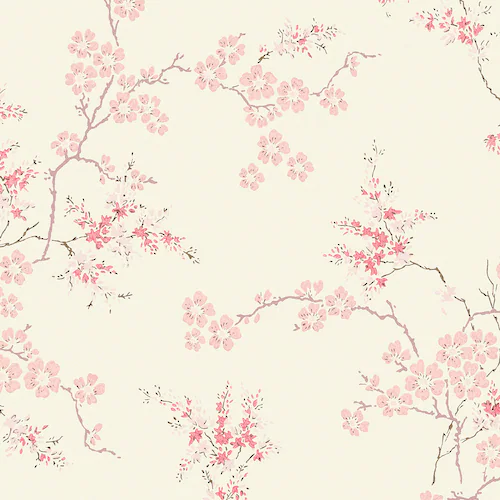 Laura Ashley Vliestapete Oriental Blossom Blush 10,05 x 0,52 m günstig online kaufen