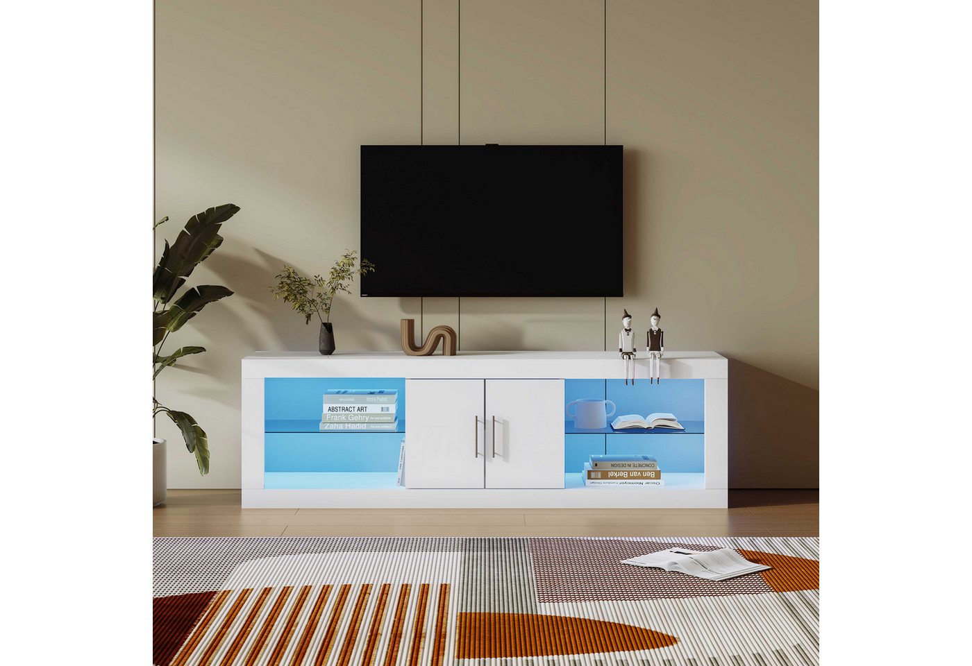BlingBin TV-Schrank Moderner TV-Ständer (1-St., stilvoller Aufbewahrungssch günstig online kaufen
