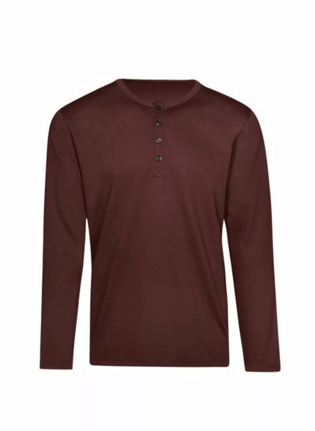 Trigema Longsleeve TRIGEMA Langarmshirt mit Knopfleiste (1-tlg) günstig online kaufen