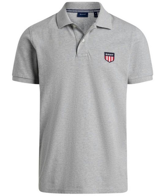 Gant Poloshirt Polohemd Poloshirt Retro Shield Pique Logo Hemd günstig online kaufen