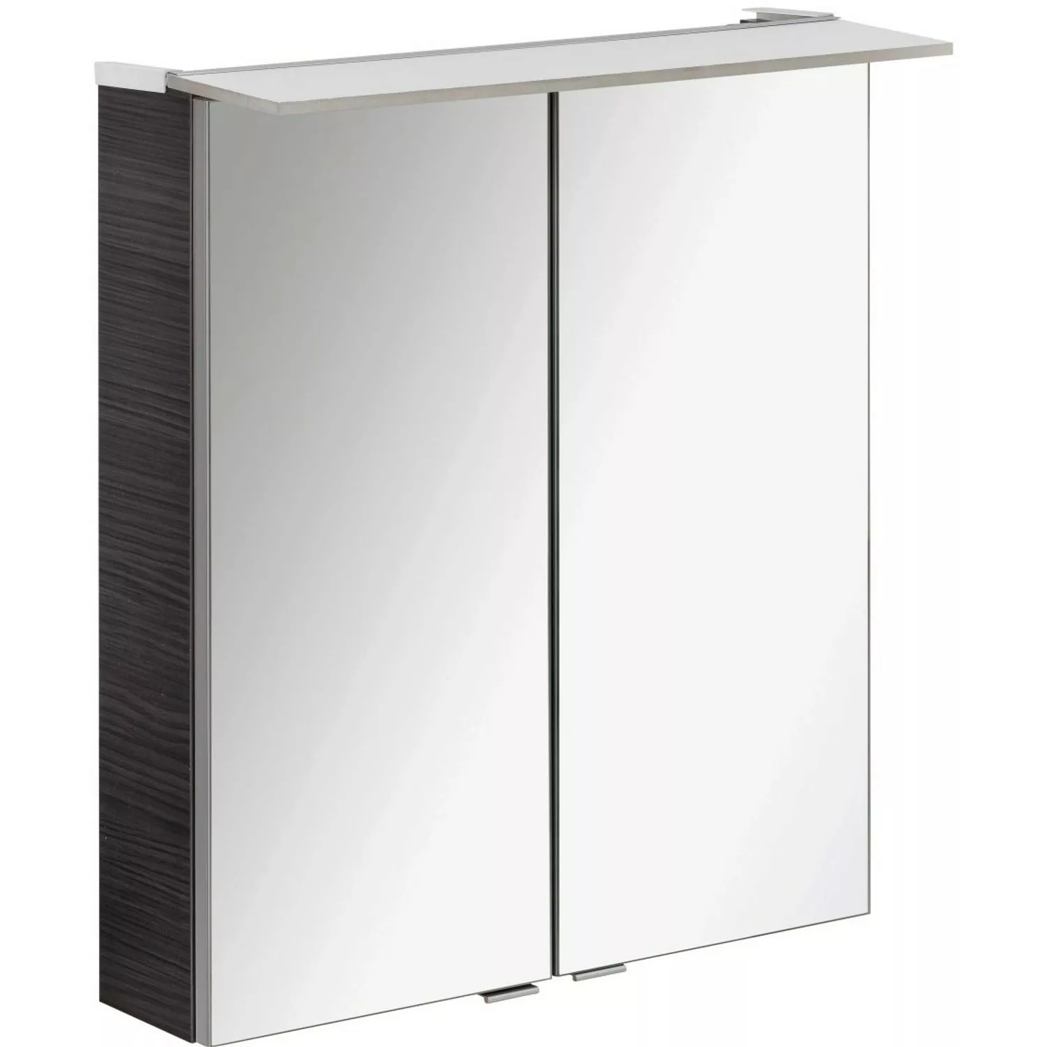 FACKELMANN Spiegelschrank "PE 60 - Dark-Oak", Badmöbel Breite 60 cm, 2 Türe günstig online kaufen