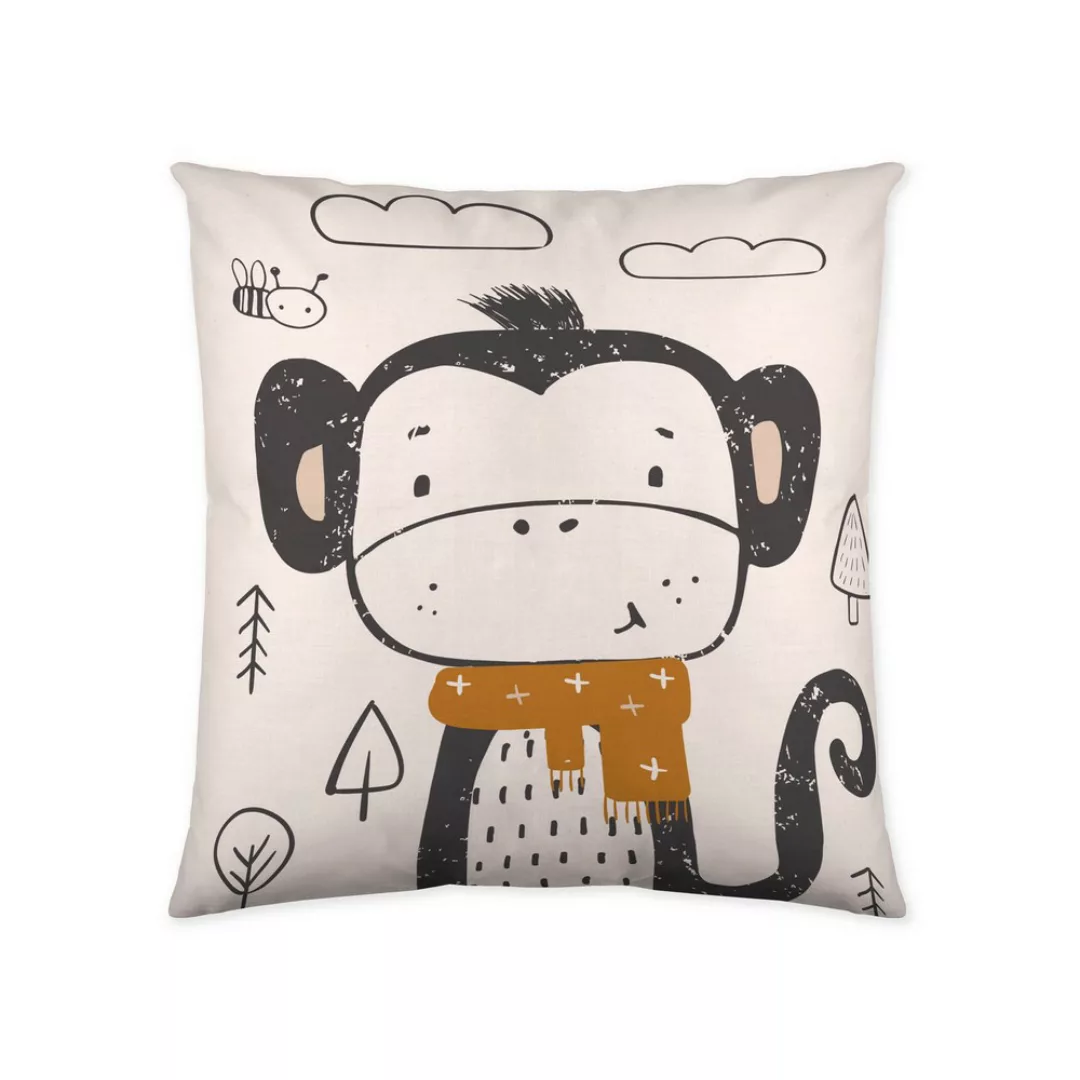 Kissenbezug Popcorn Scarf Monkey (60 X 60 Cm) günstig online kaufen