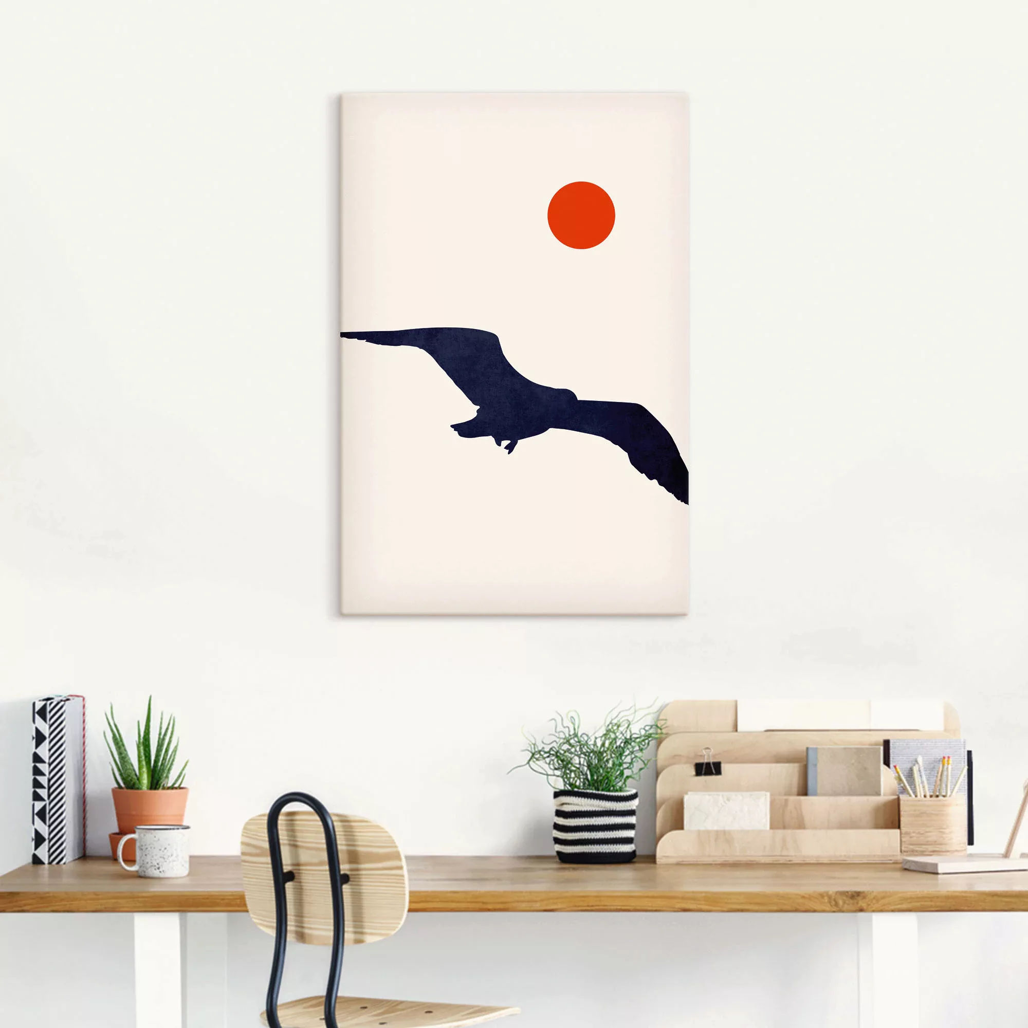Artland Leinwandbild "Möwe", Vogelbilder, (1 St.), auf Keilrahmen gespannt günstig online kaufen