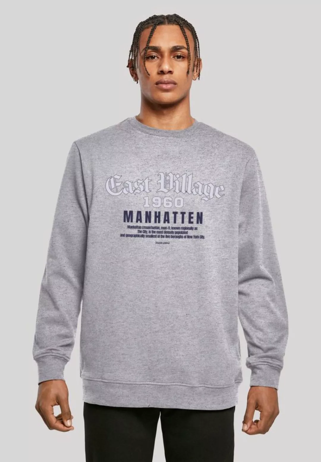 F4NT4STIC Kapuzenpullover "East Village Manhatten CREW", Print günstig online kaufen