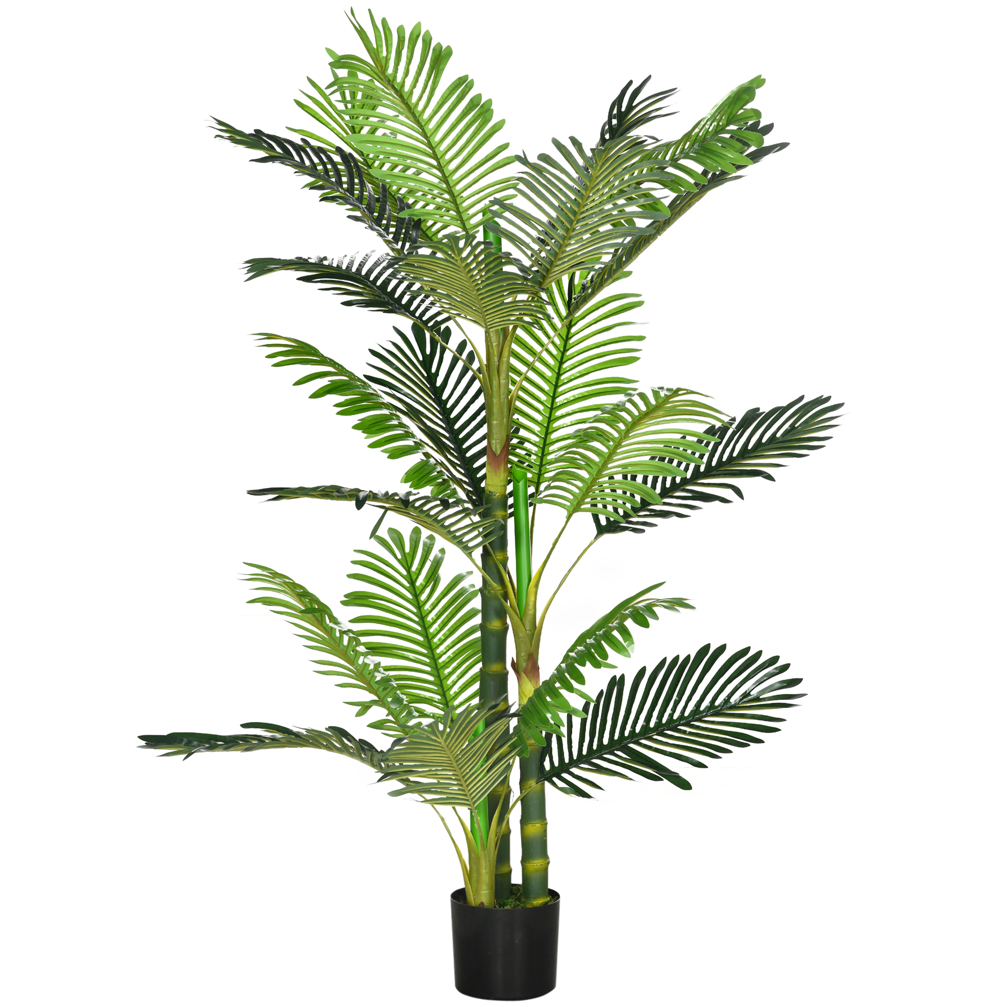 HOMCOM Künstliche Pflanze, Künstliche Palme, Kunstpflanze mit Zementfüllung günstig online kaufen
