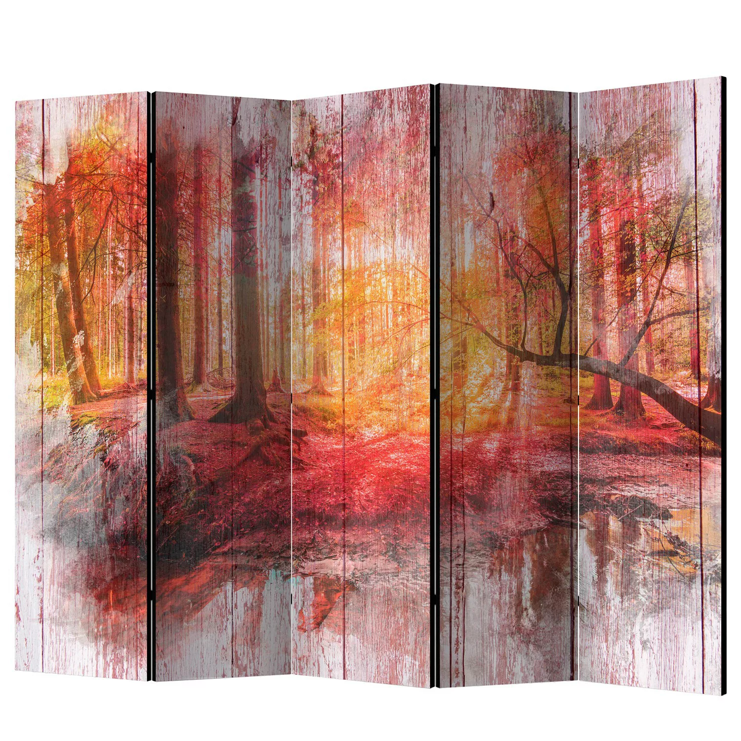 home24 Paravent Autumnal Forest günstig online kaufen