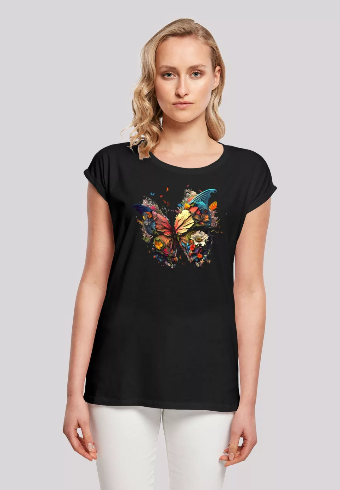 F4NT4STIC T-Shirt "Schmetterling Bunt", Print günstig online kaufen