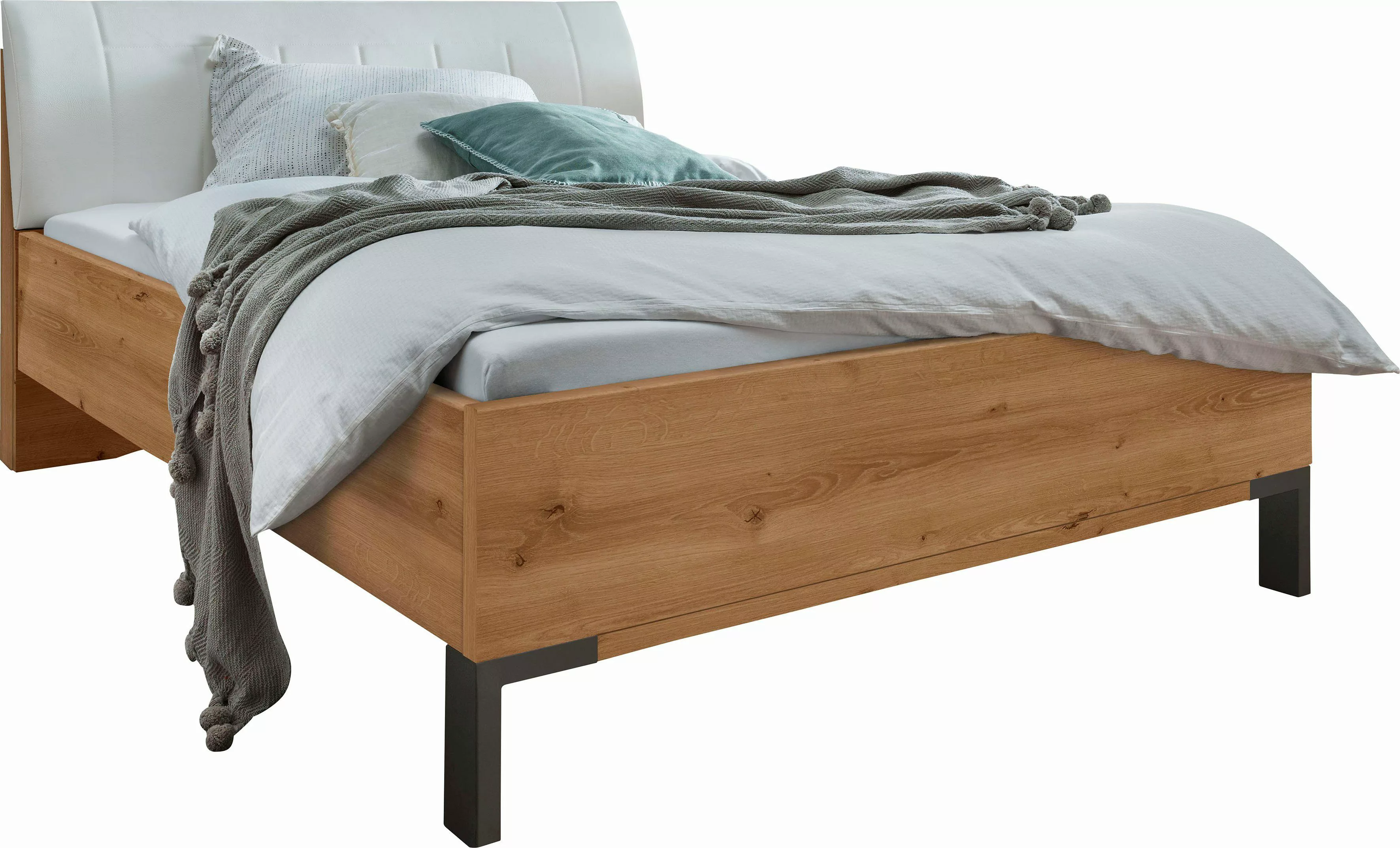 WIEMANN Futonbett "Monaco, Bettgestell, Bettrahmen, komfortables Polsterkop günstig online kaufen