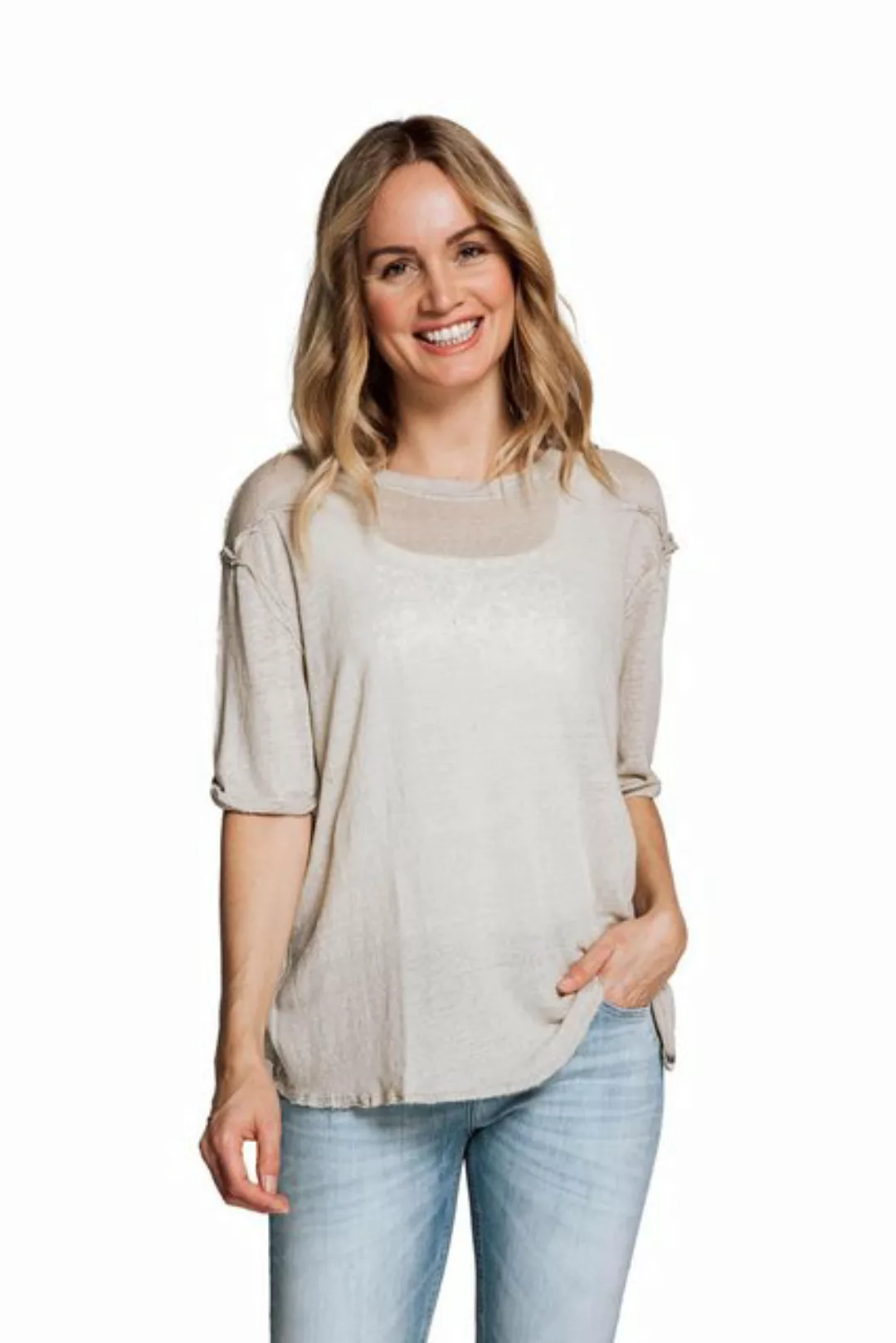 Zhrill T-Shirt T-Shirt ZHRIKKA Beige (0-tlg) günstig online kaufen