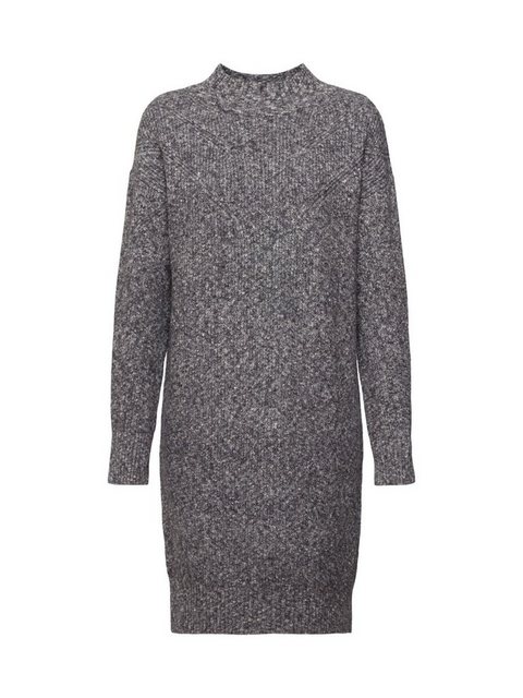 Esprit Jerseykleid Strukturiertes Strickkleid mit Wolle günstig online kaufen