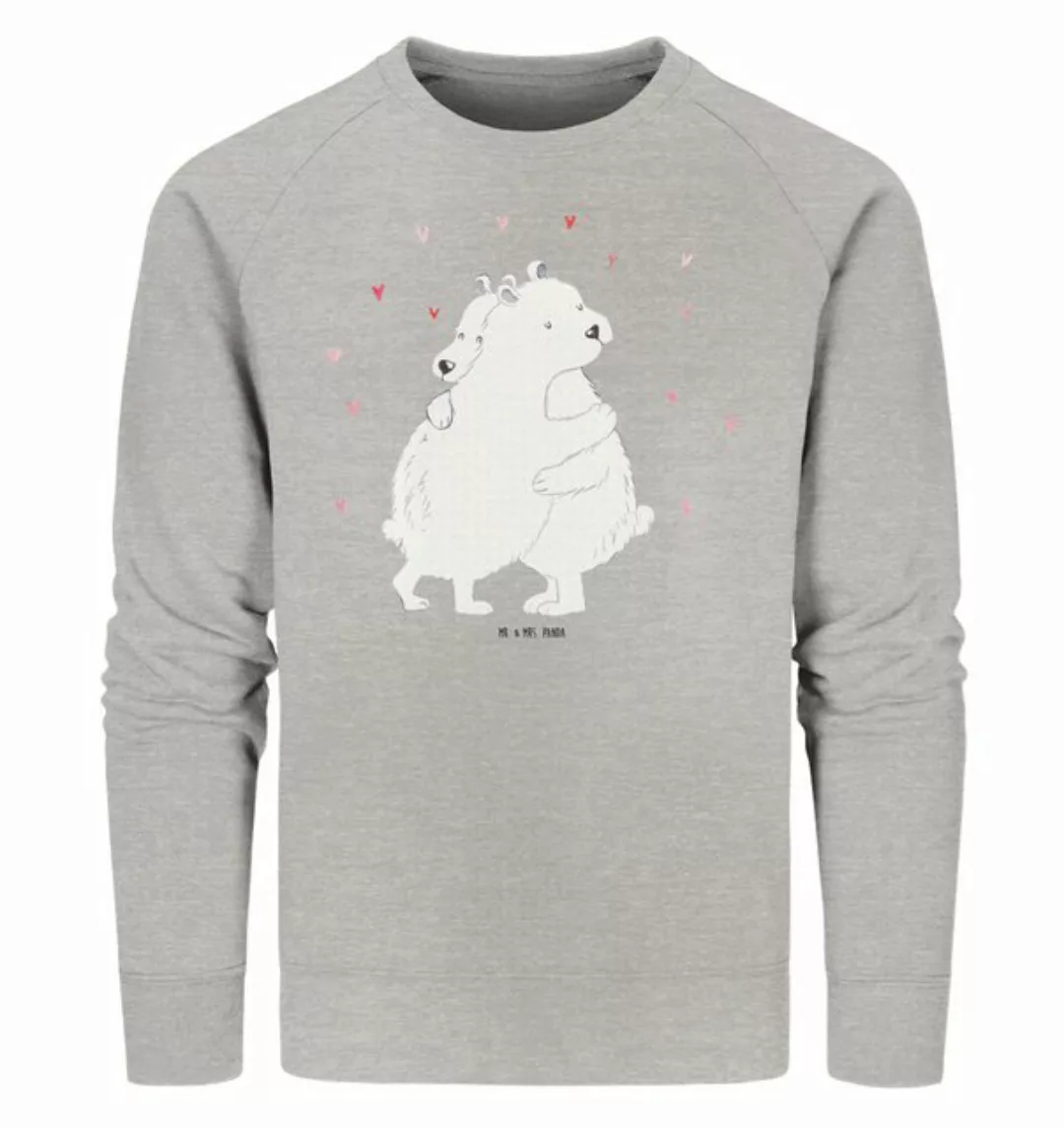 Mr. & Mrs. Panda Longpullover Größe L Eisbär Umarmen - Heather Grey - Gesch günstig online kaufen