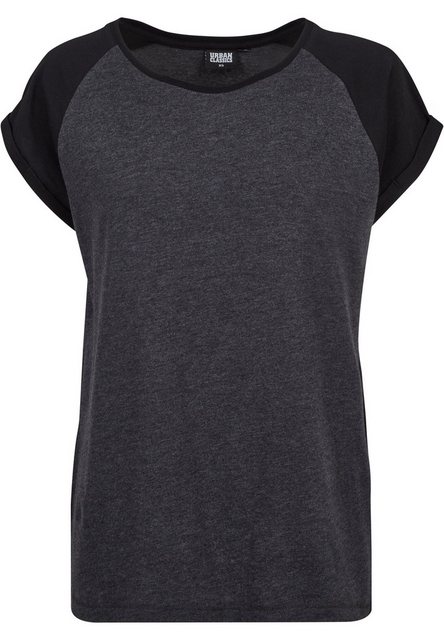 URBAN CLASSICS Kurzarmshirt Urban Classics Damen Ladies Contrast Raglan Tee günstig online kaufen