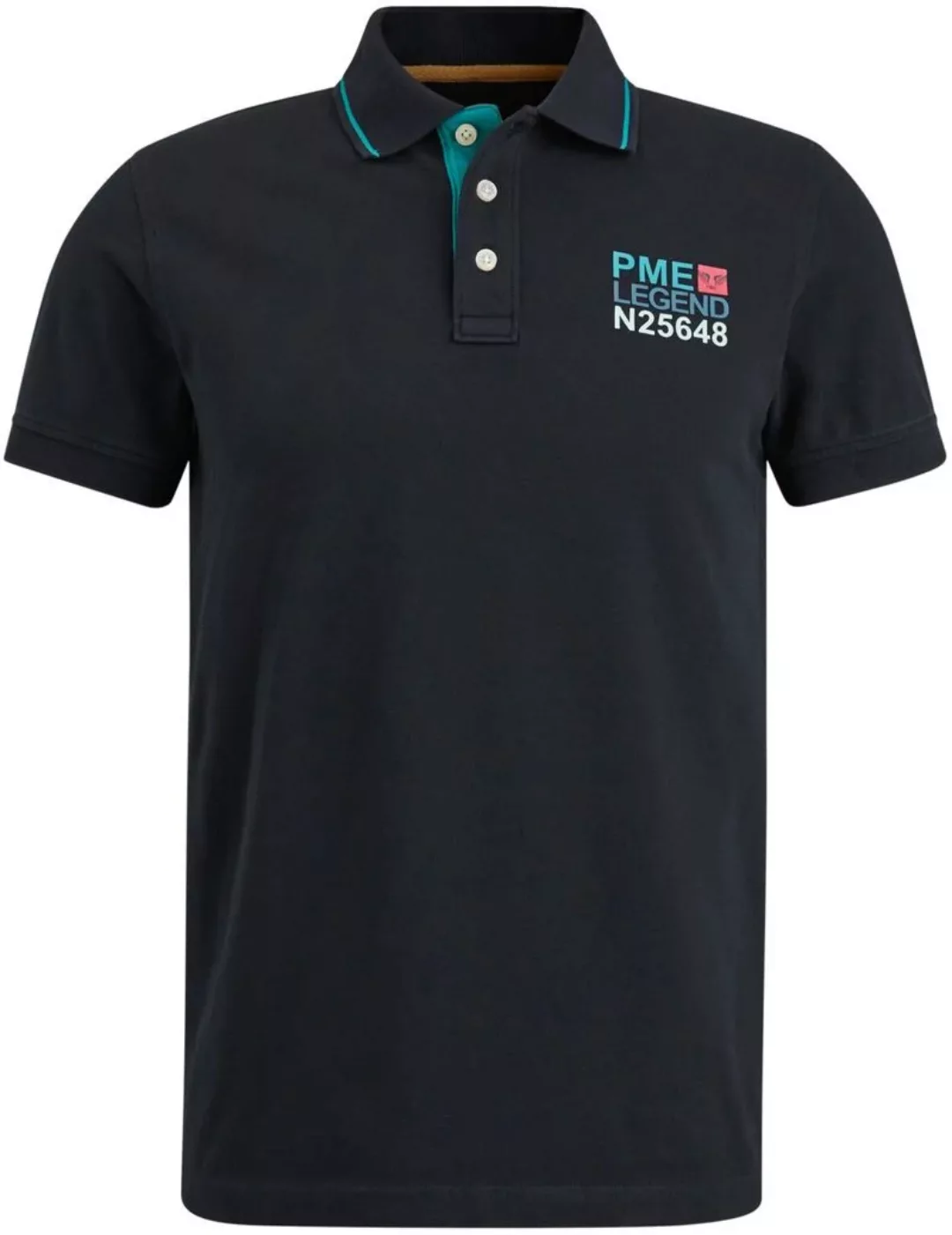 PME Legend Piqué Poloshirt Logo Navy - Größe M günstig online kaufen