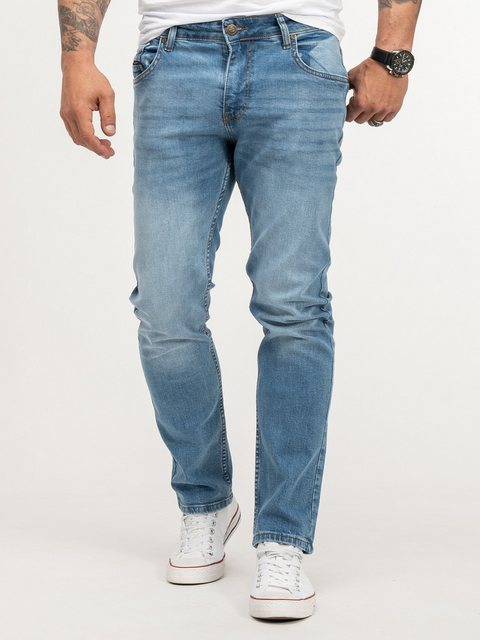 Lorenzo Loren Regular-fit-Jeans Herren Jeans Stretch Blau LL-4001 günstig online kaufen