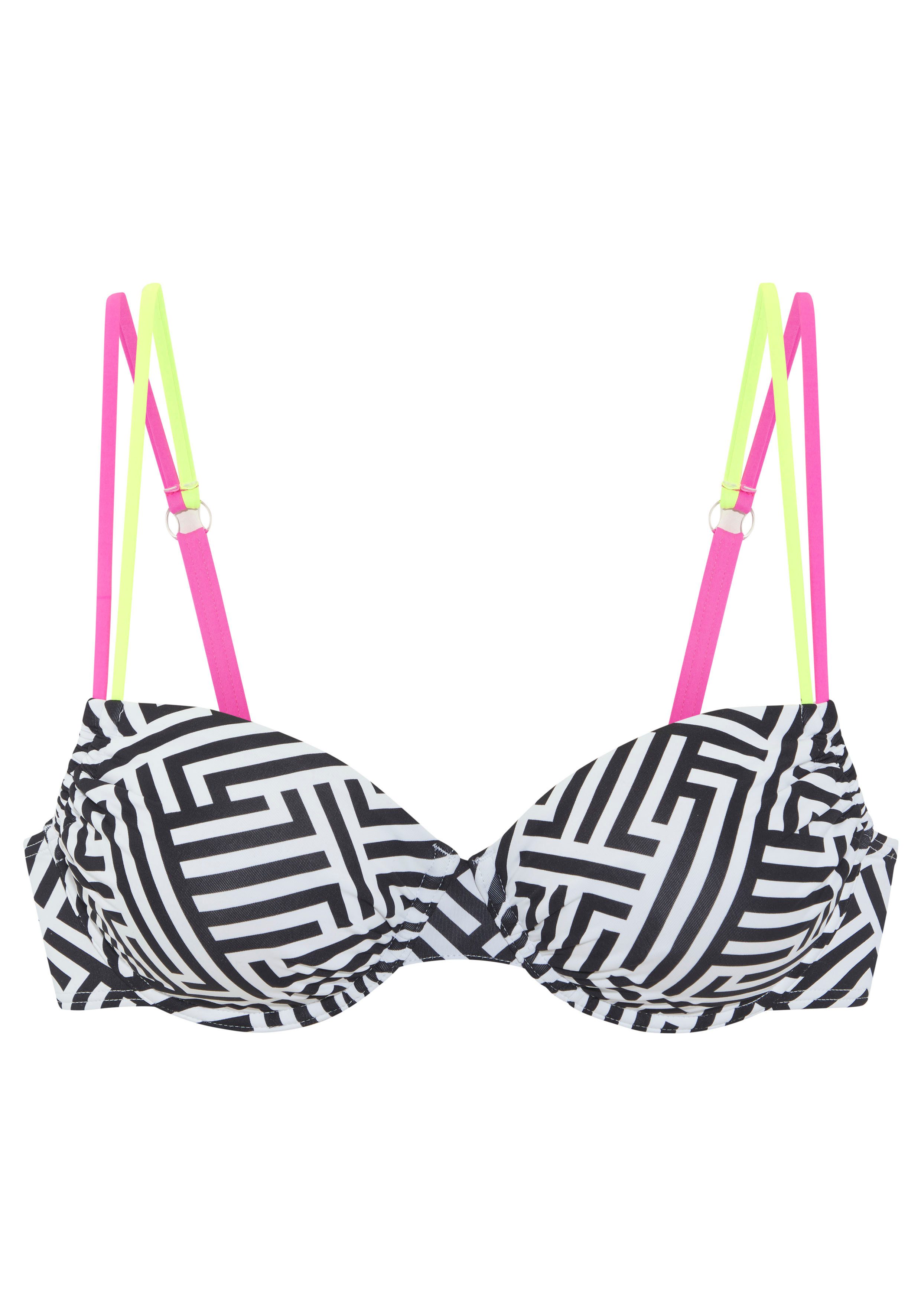 Buffalo Bügel-Bikini-Top Gioletta, mit modischen Kontrastträgern günstig online kaufen