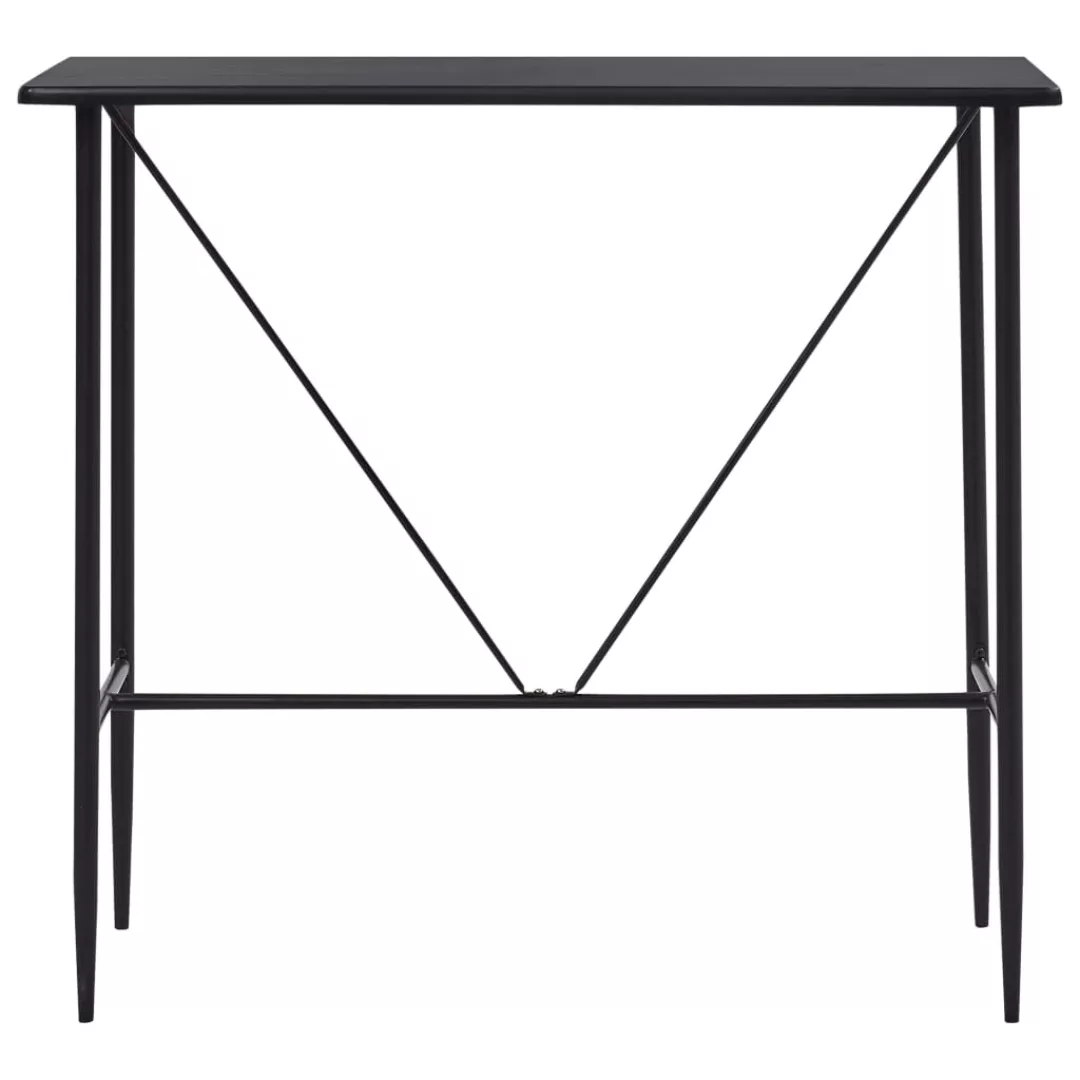 Bartisch Schwarz 120 X 60 X 110 Cm Mdf günstig online kaufen