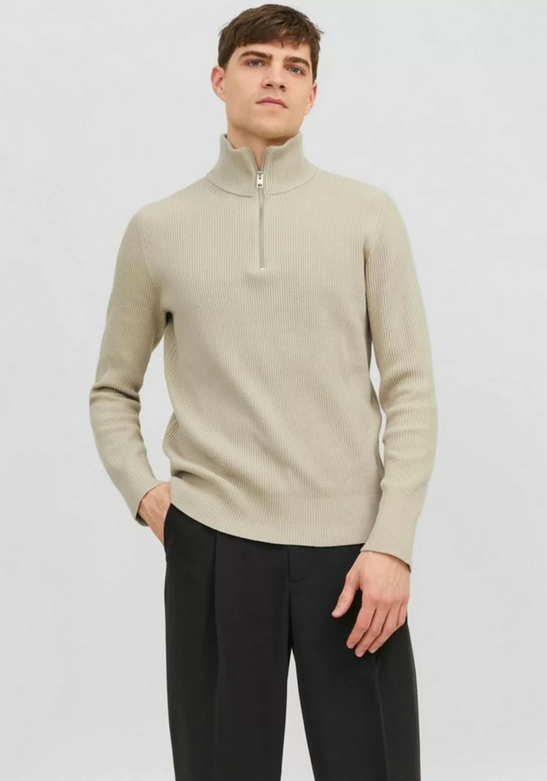 Jack & Jones Stehkragenpullover JPRCCPERFECT KNIT HALF ZIP SN günstig online kaufen