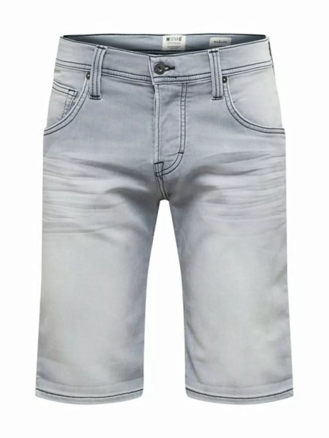 Mustang Herren Jeans Short CHICAGO - Grau - Grey Denim günstig online kaufen