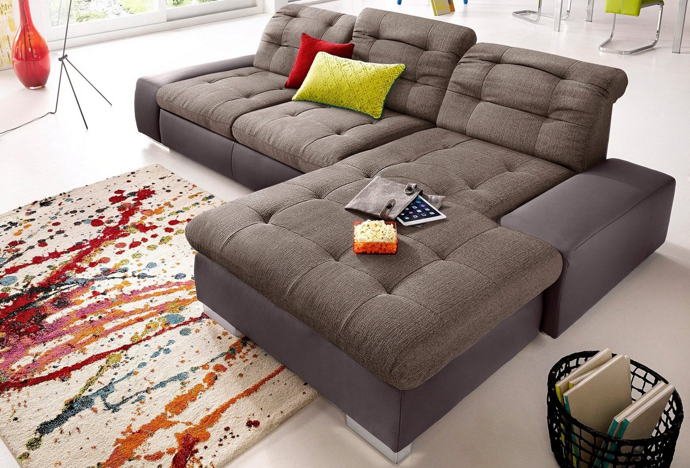 sit&more Ecksofa "Palomino L-Form", wahlweise XL oder XXL und mit Bettfunkt günstig online kaufen