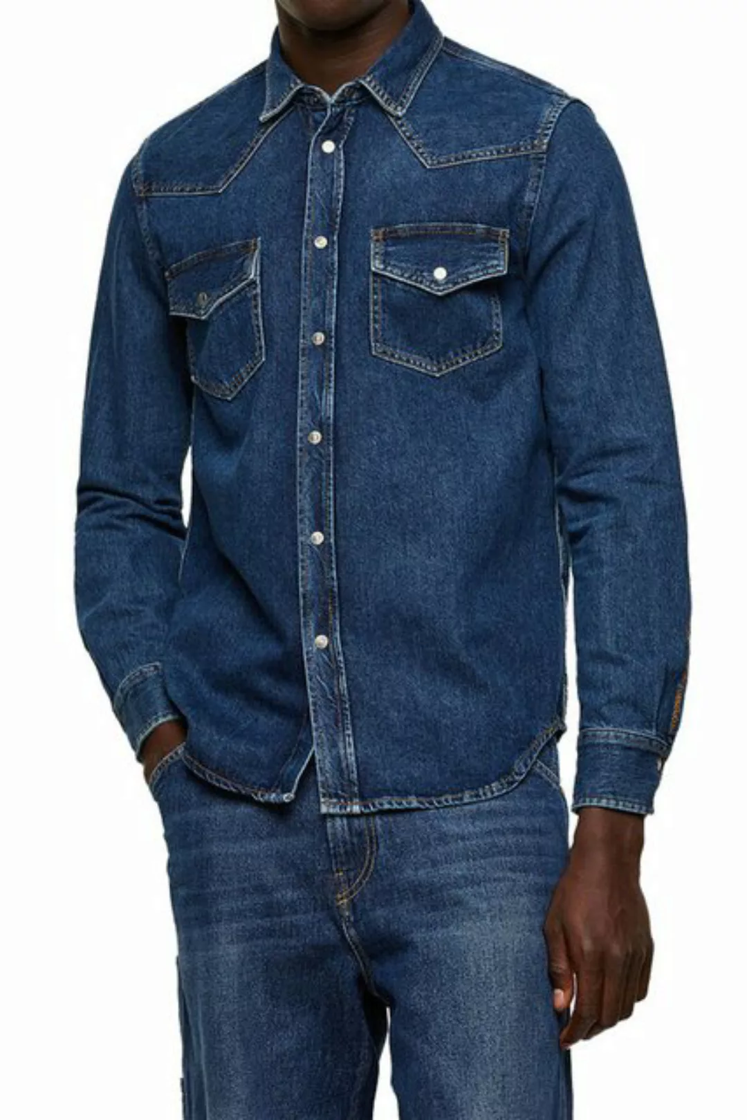 Diesel Jeanshemd Diesel "D-EAST-P CAMICIA" Herren Denim Hemd günstig online kaufen