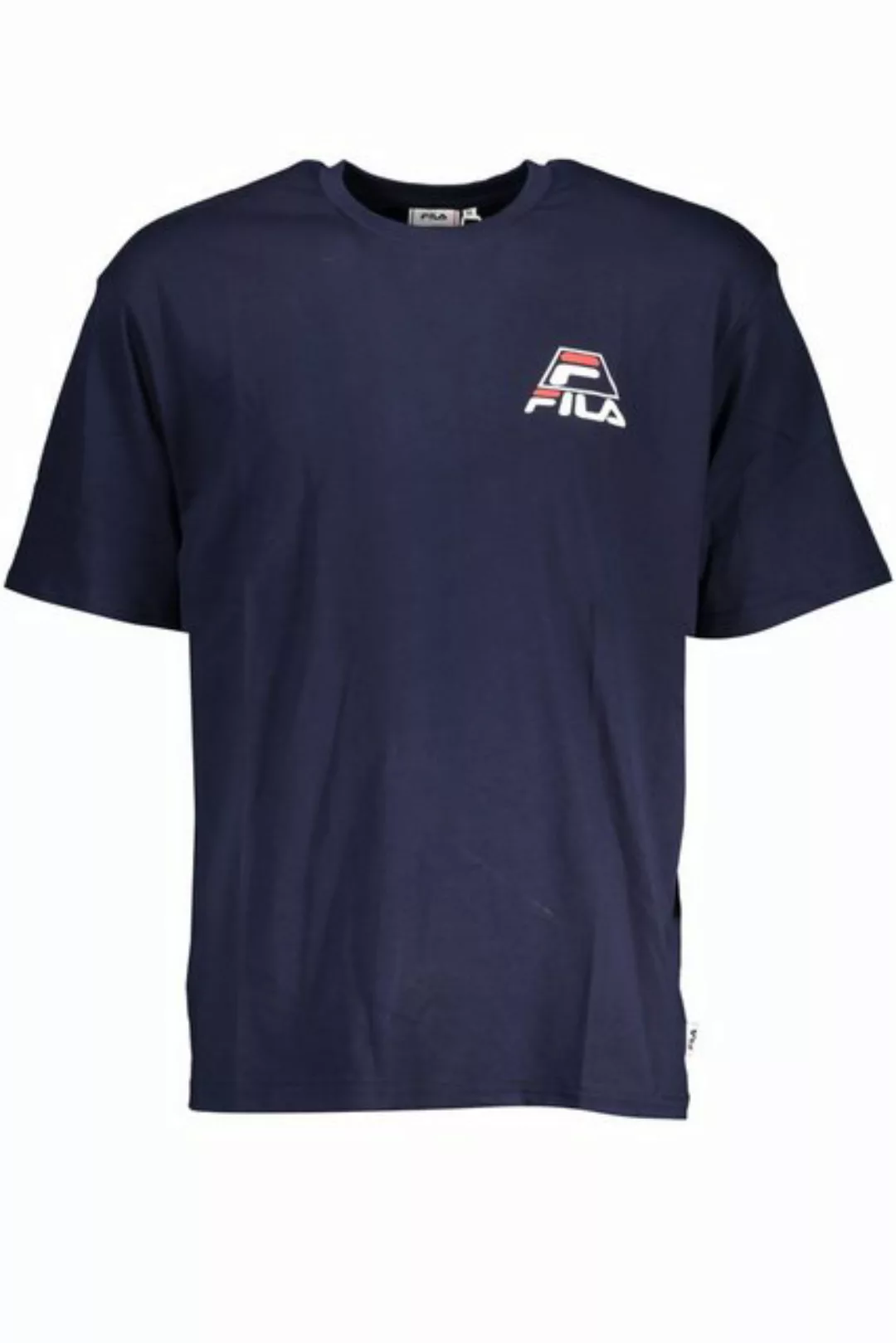 Fila T-Shirt Herren Kurzarm T-Shirt Blau mit Druck und Rundhals günstig online kaufen