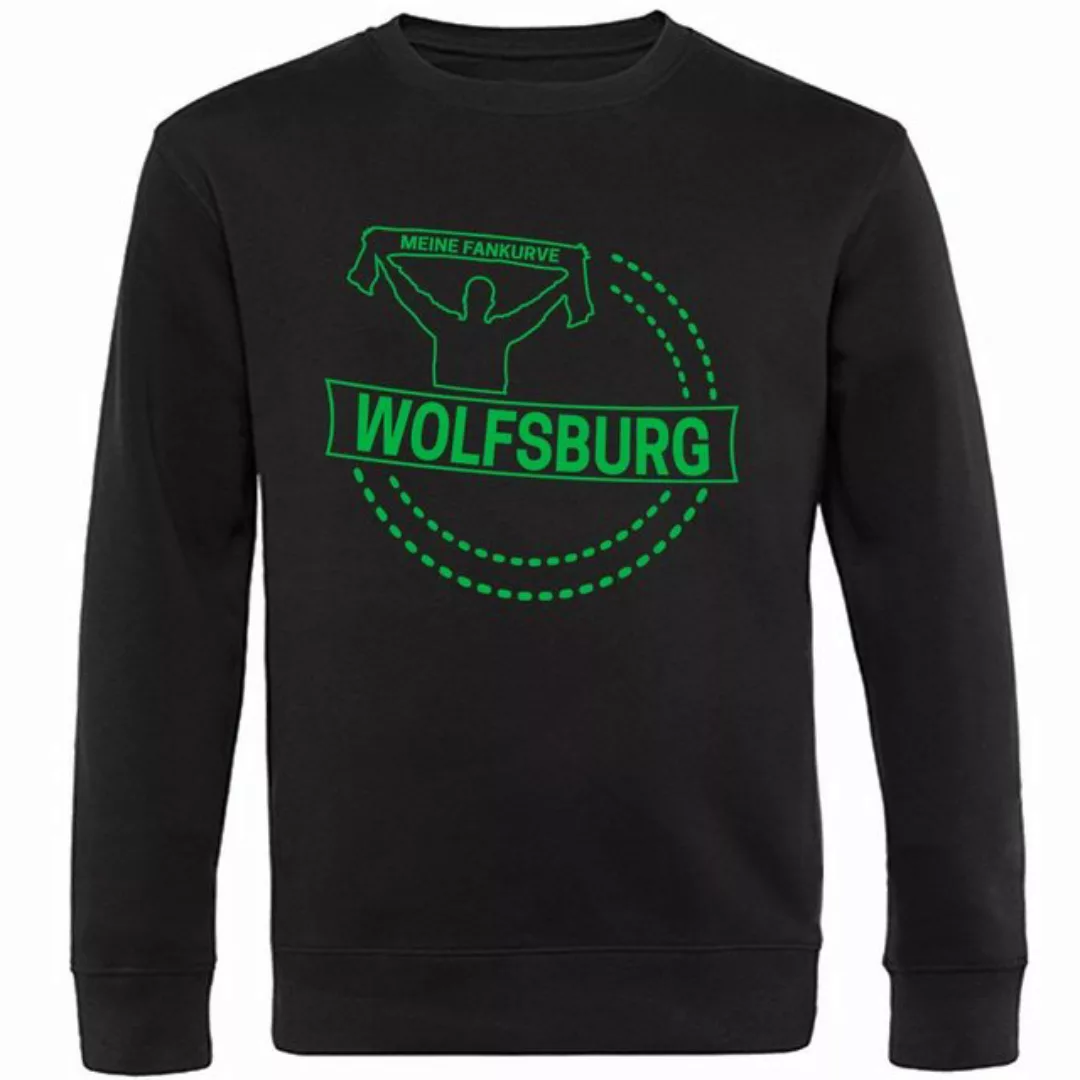 multifanshop Sweatshirt Wolfsburg - Meine Fankurve - Pullover günstig online kaufen